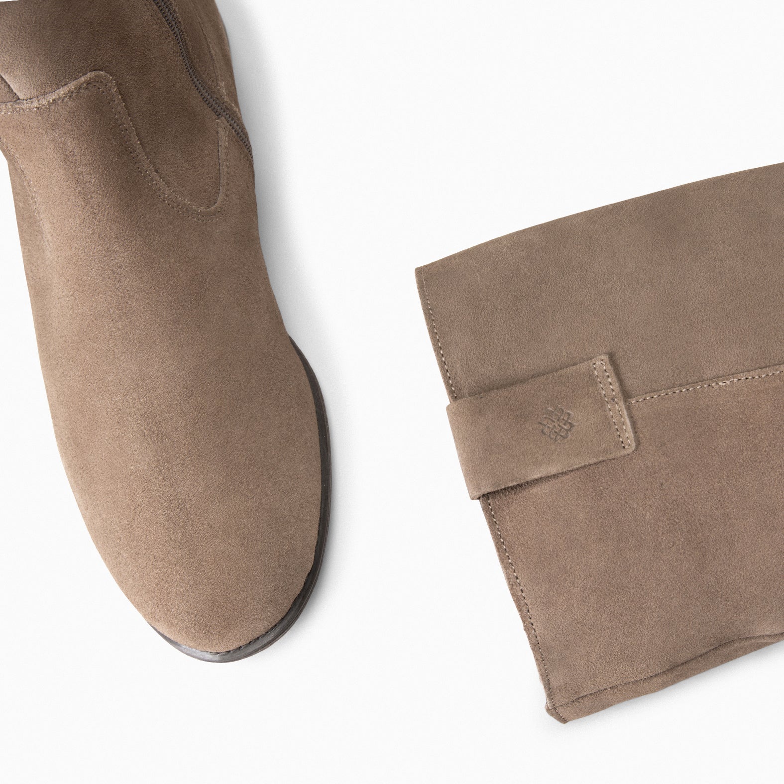 TEXAS - Botas de tacón bajo TAUPE - Image 8