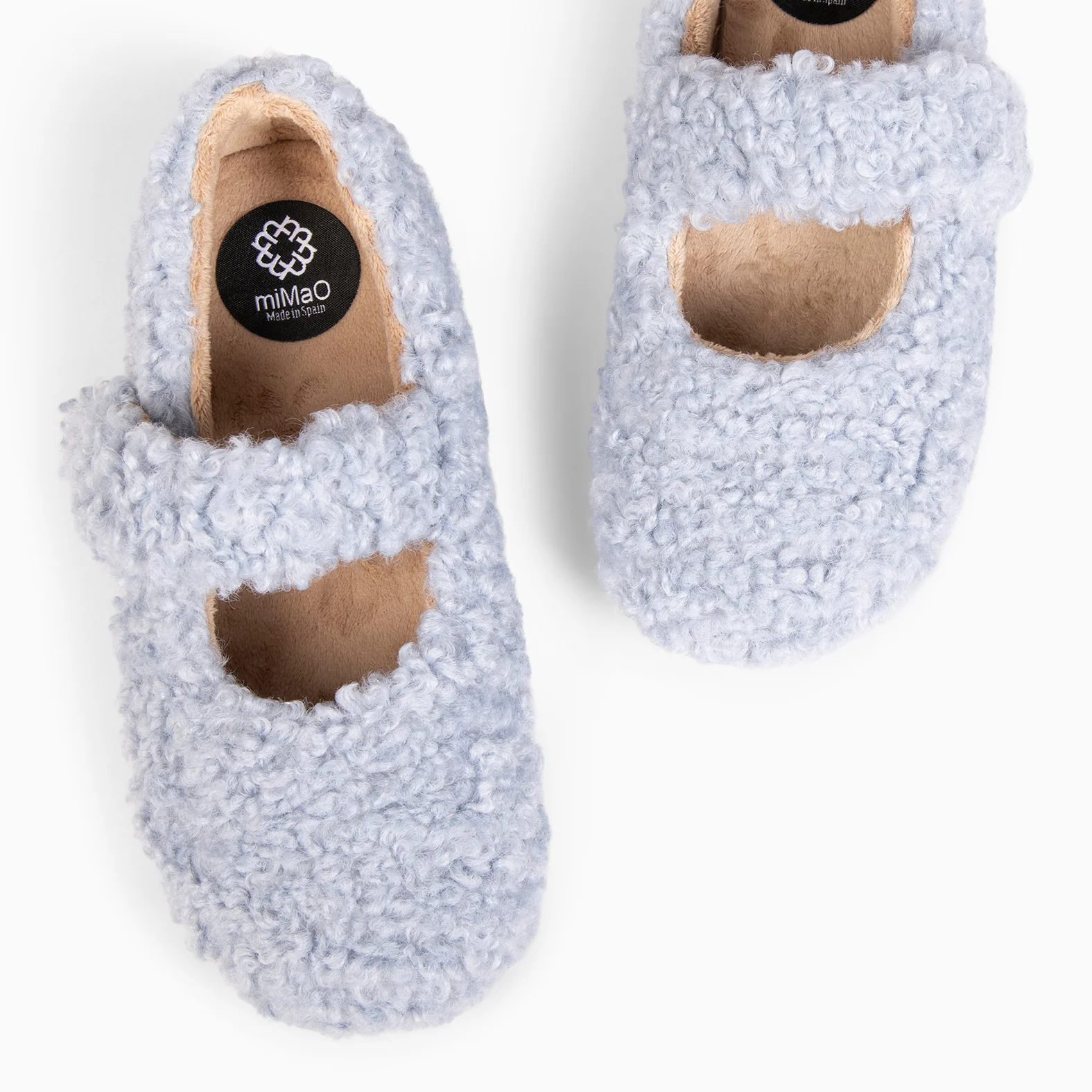 COZY DREAMS - Zapatillas de estar por casa con velcro CIELO - Image 5