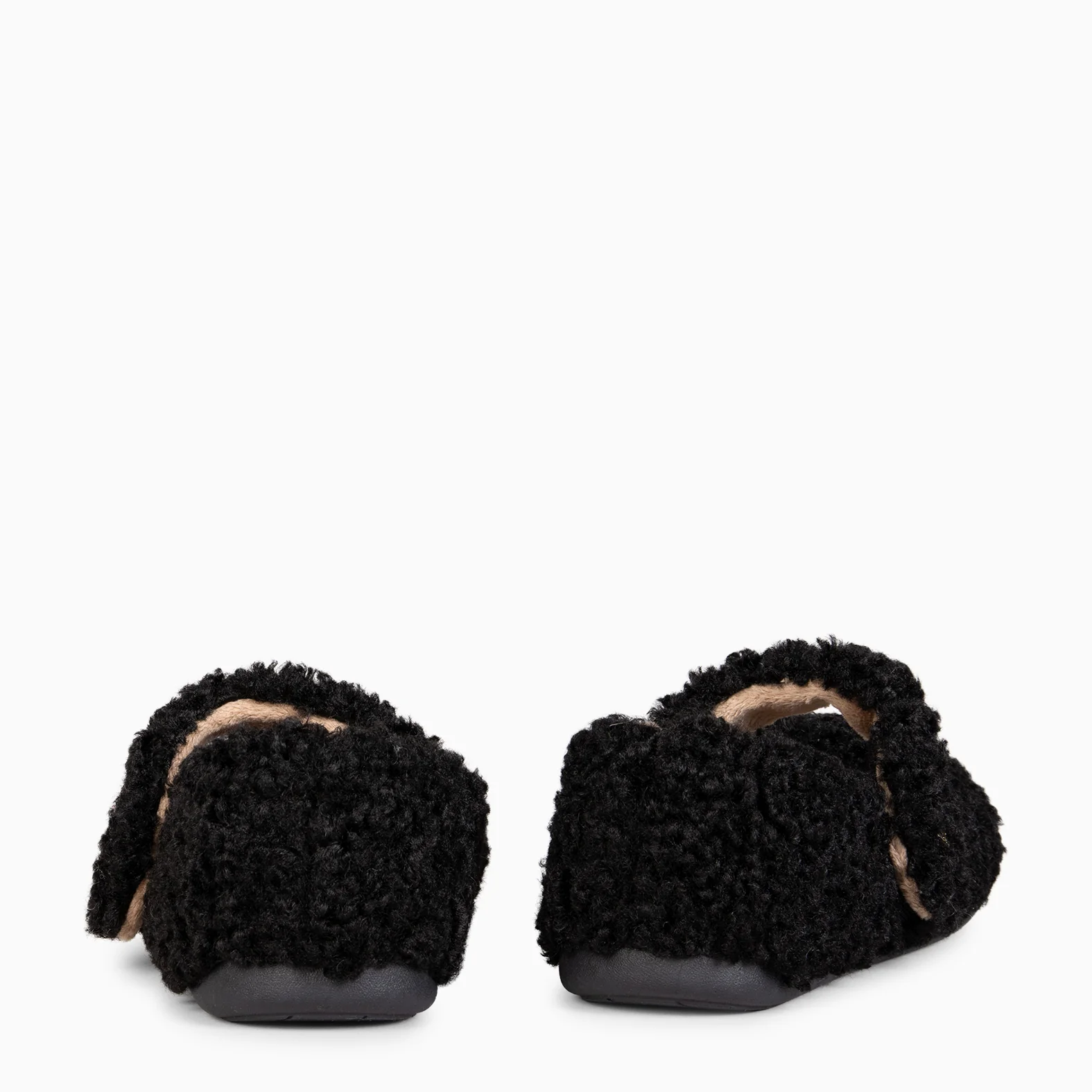 COZY DREAMS - Zapatillas de estar por casa con velcro NEGRO - Image 3