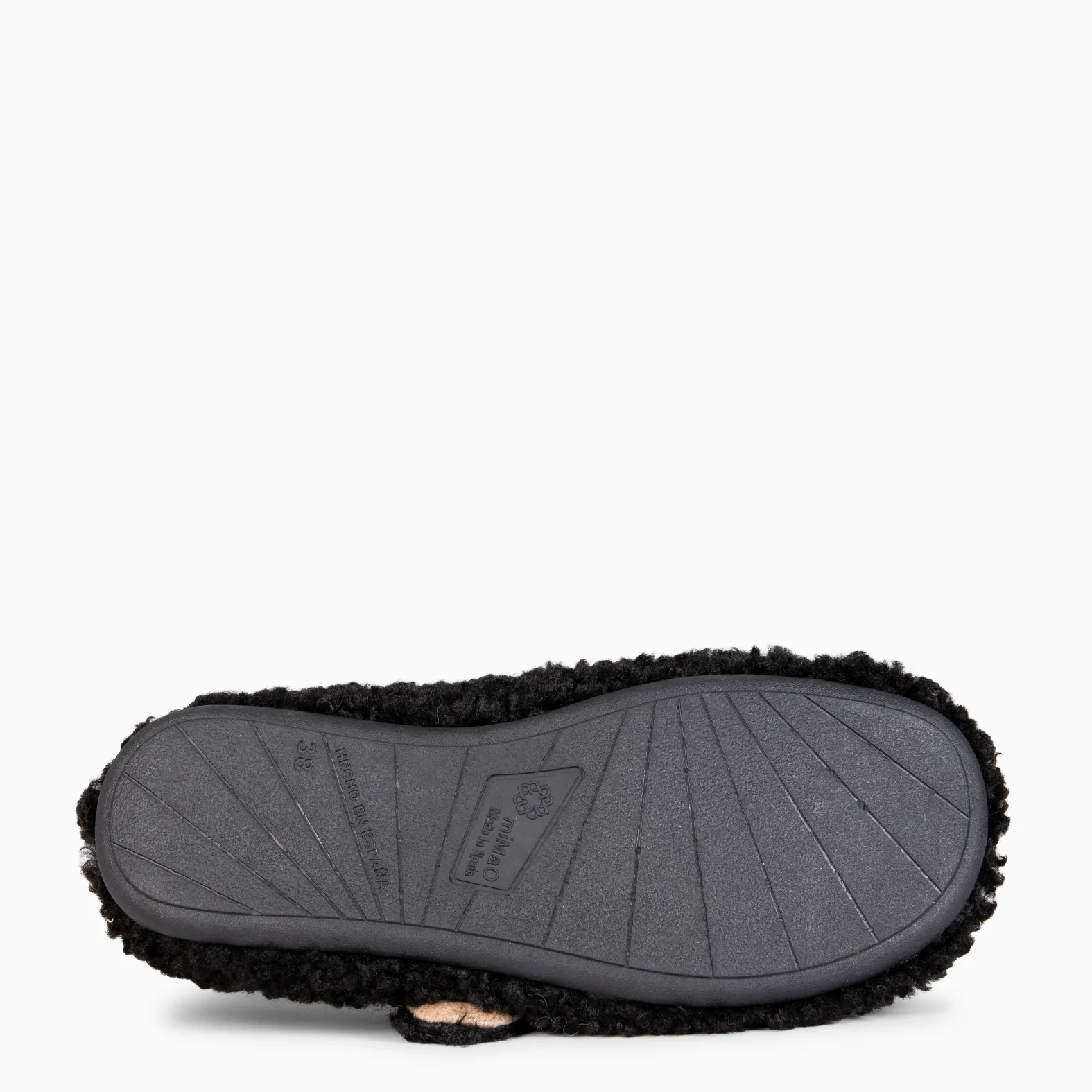COZY DREAMS - Zapatillas de estar por casa con velcro NEGRO - Image 4