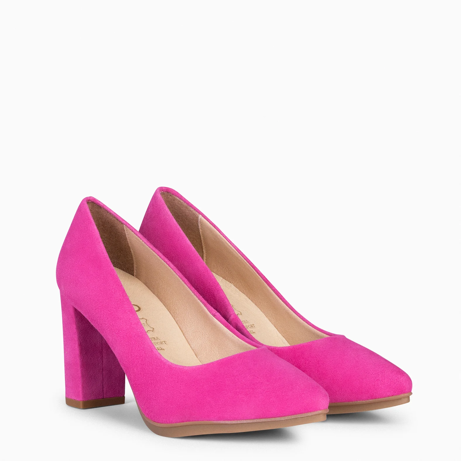 URBAN - Zapatos de tacón alto de ante FUCSIA - Image 2