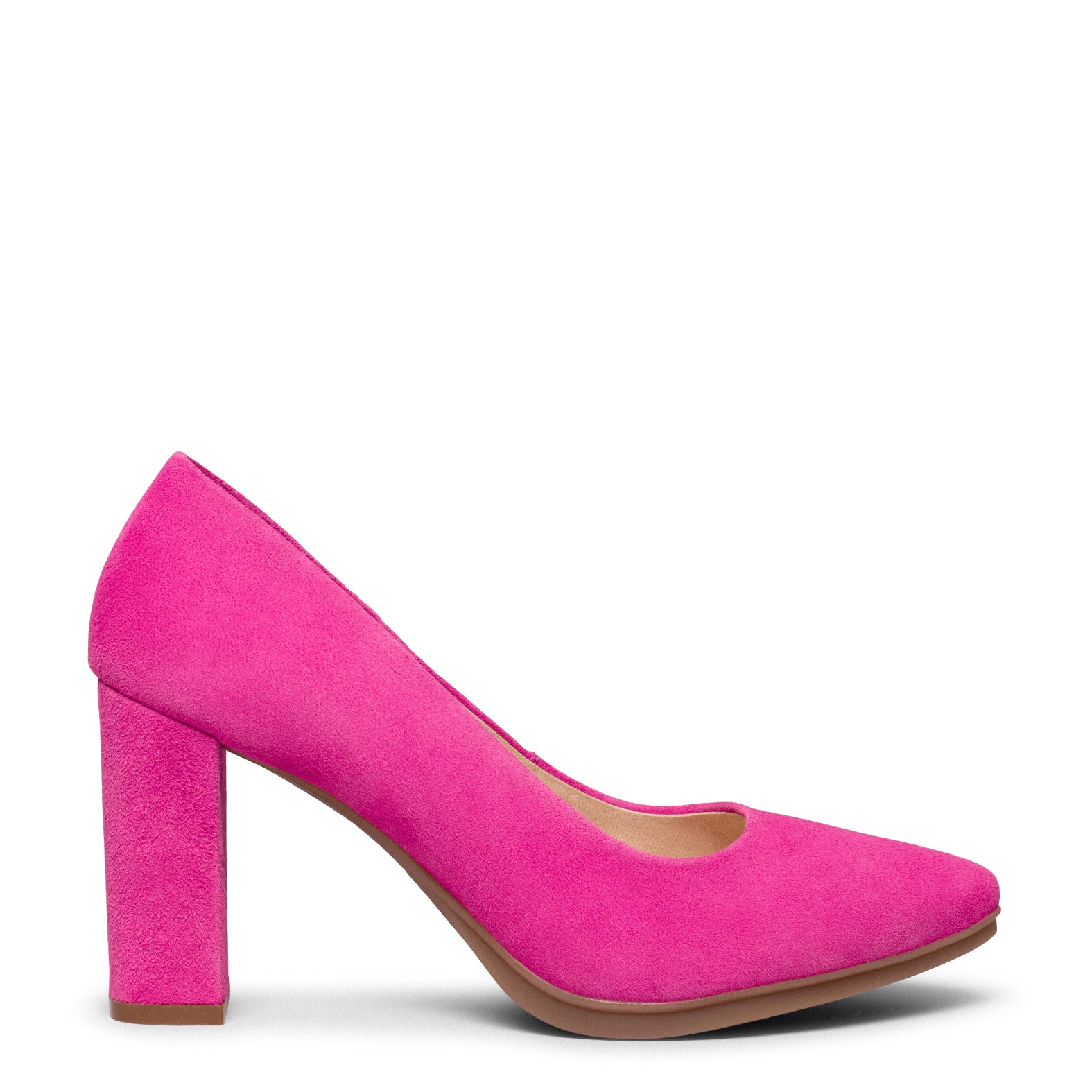 URBAN - Zapatos de tacón alto de ante FUCSIA - Image 3