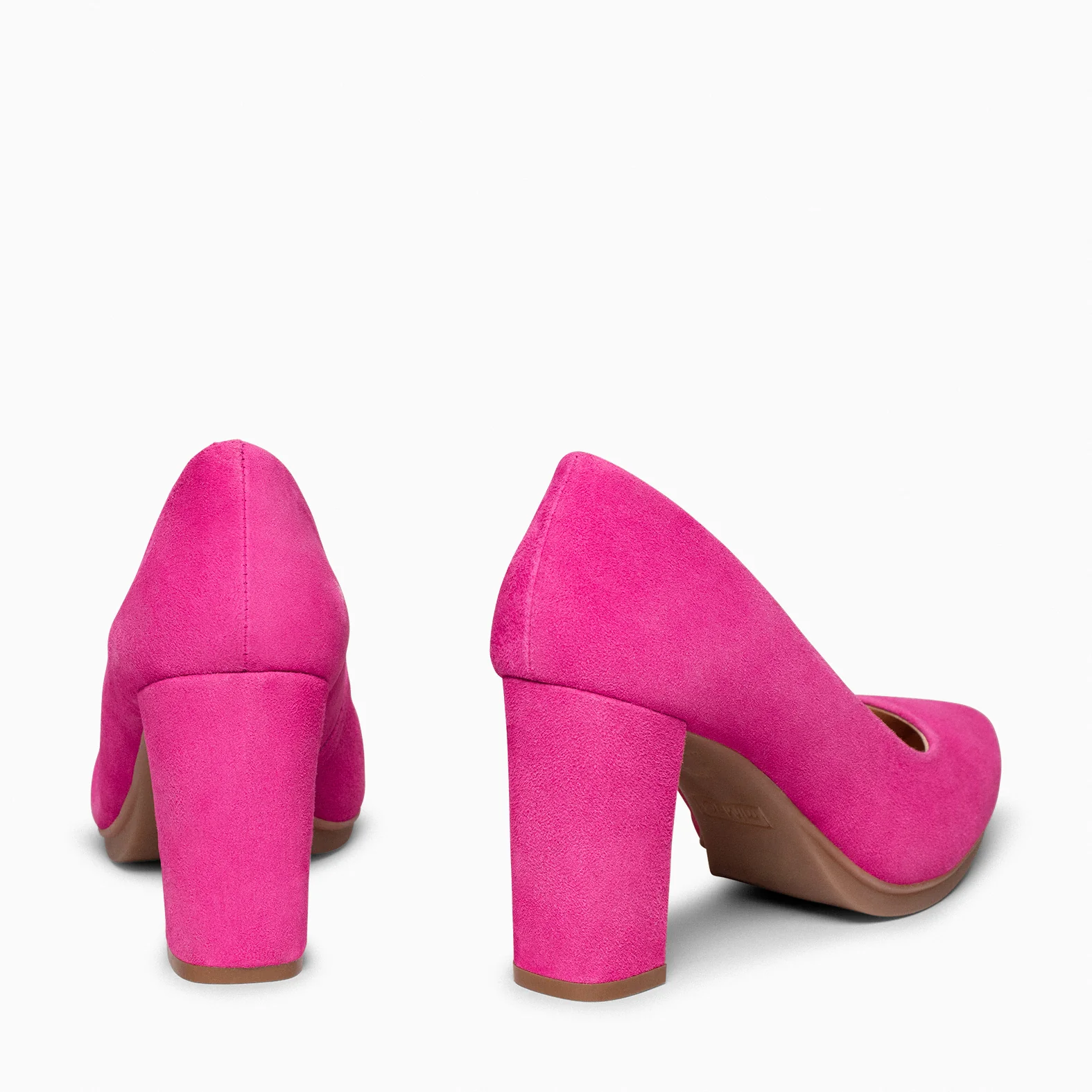 URBAN - Zapatos de tacón alto de ante FUCSIA - Image 5