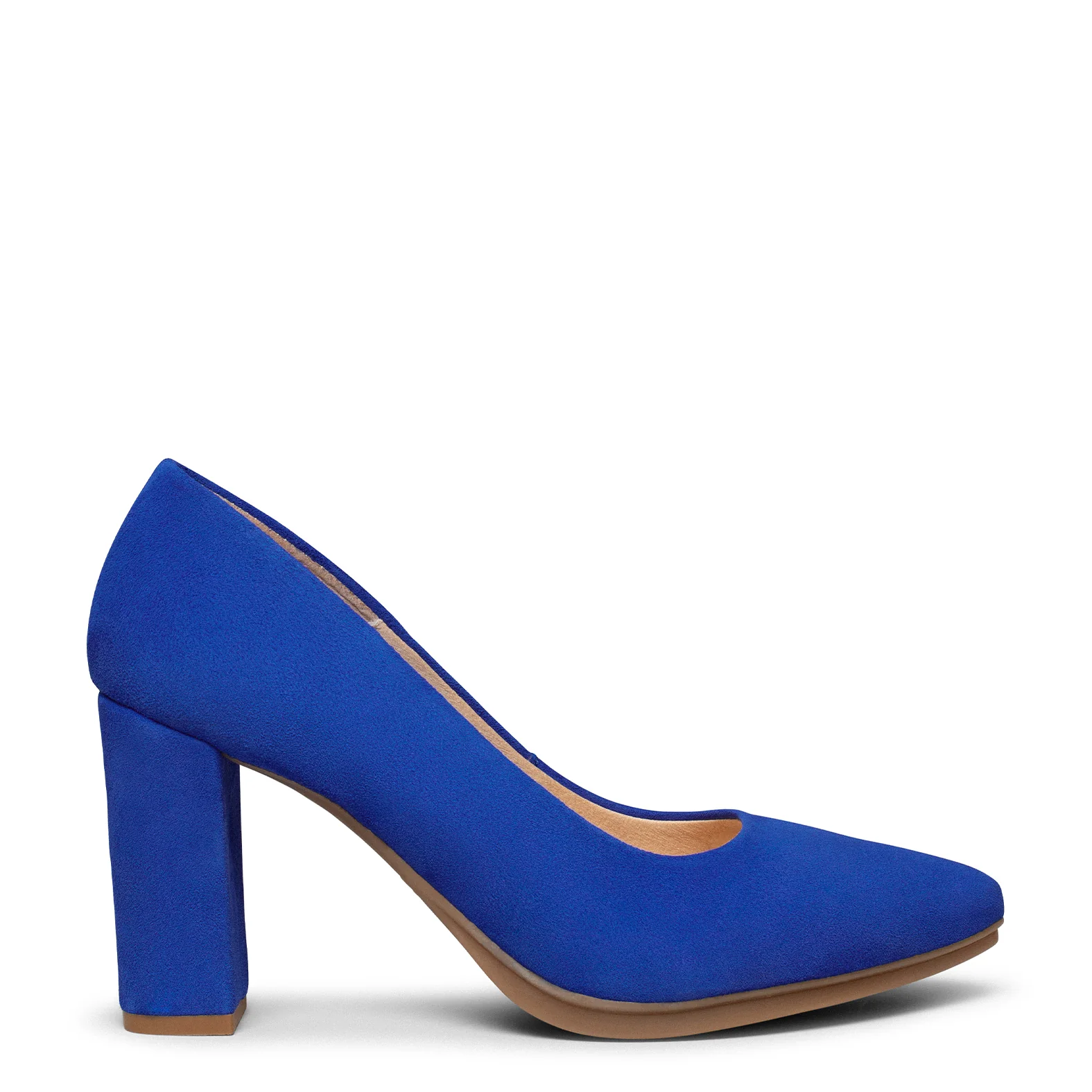 URBAN - Zapatos de tacón alto de ante AZUL ELÉCTRICO