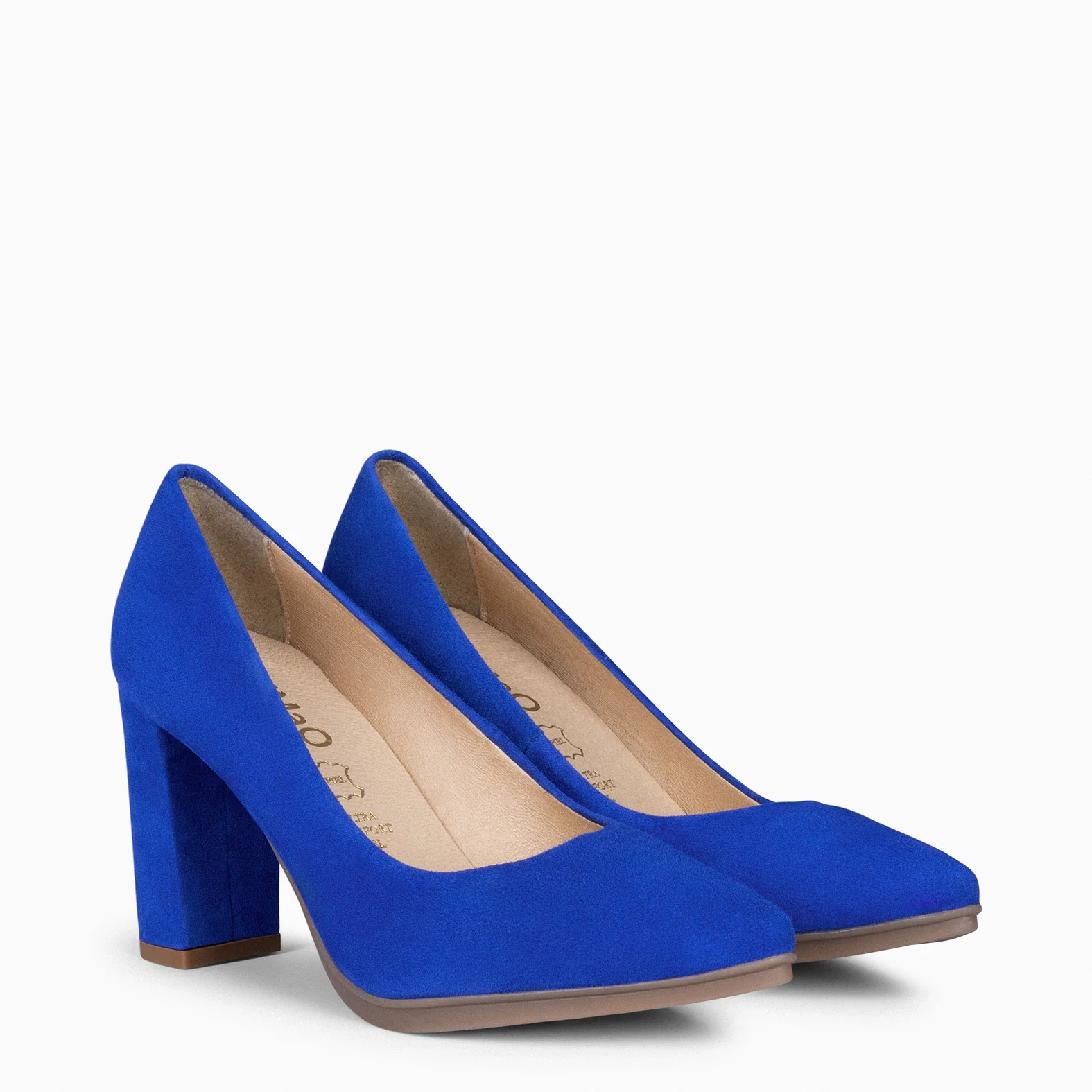 URBAN - Zapatos de tacón alto de ante AZUL ELÉCTRICO - Image 4