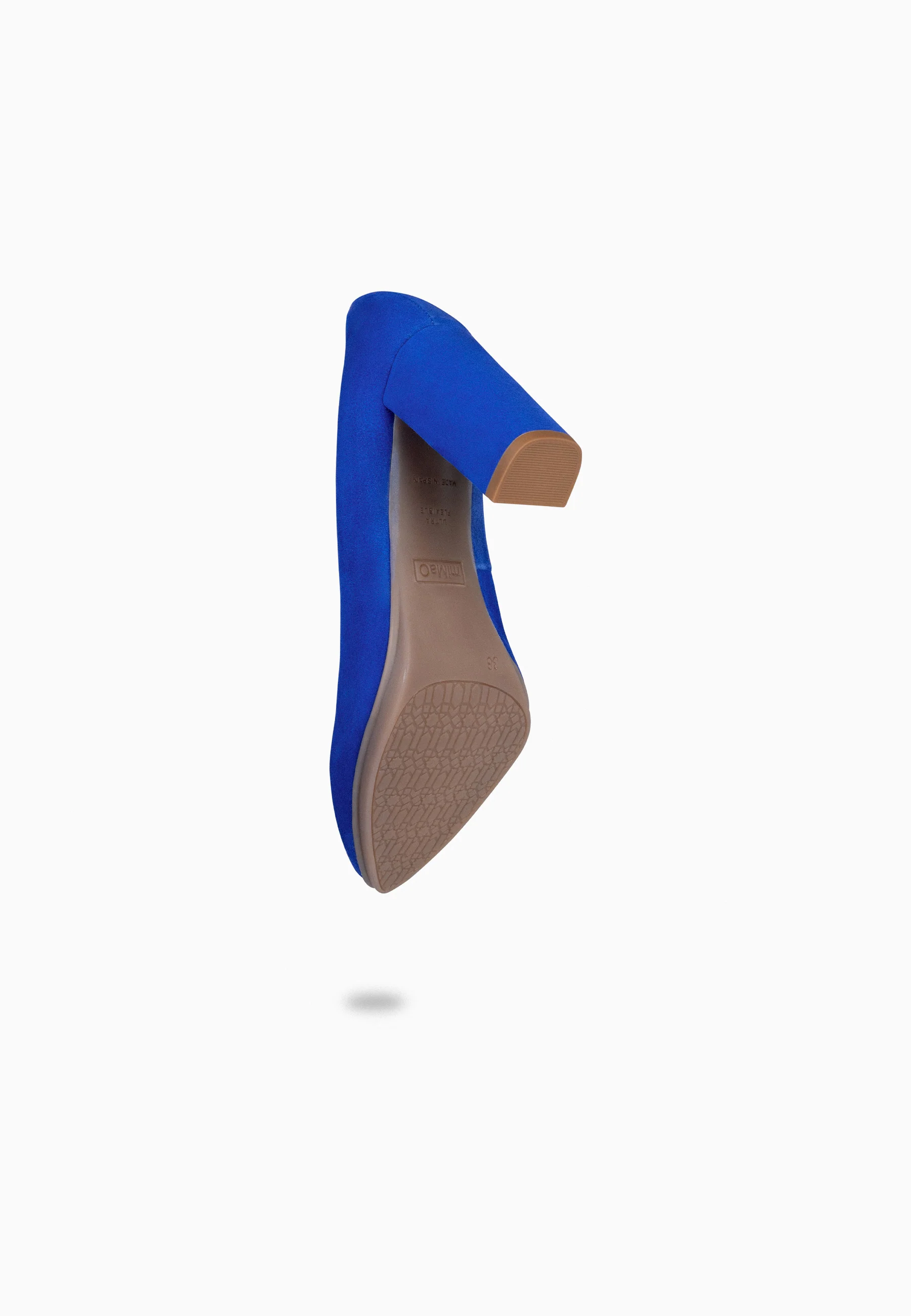 URBAN - Zapatos de tacón alto de ante AZUL ELÉCTRICO - Image 8