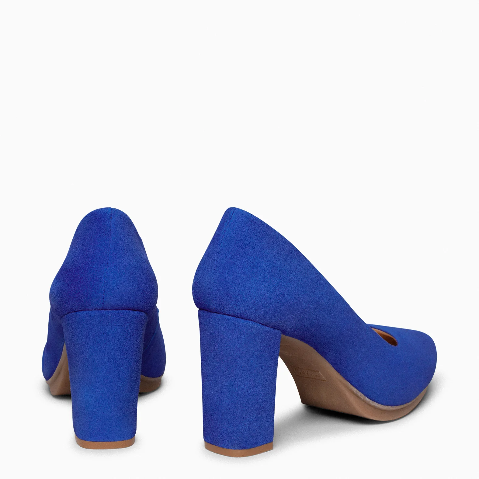 URBAN - Zapatos de tacón alto de ante AZUL ELÉCTRICO - Image 9