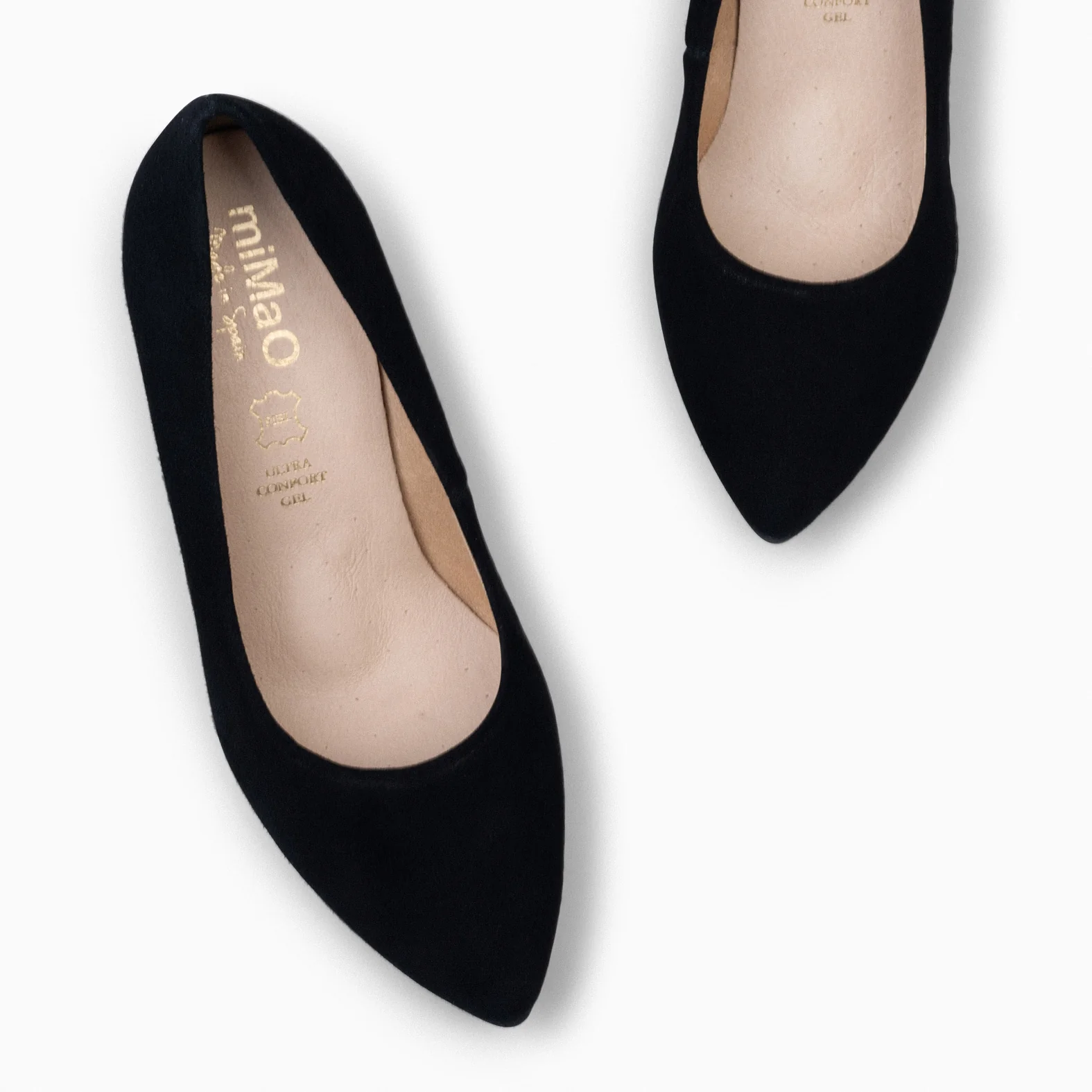 URBAN - Zapatos de tacón alto de ante NEGRO - Image 4