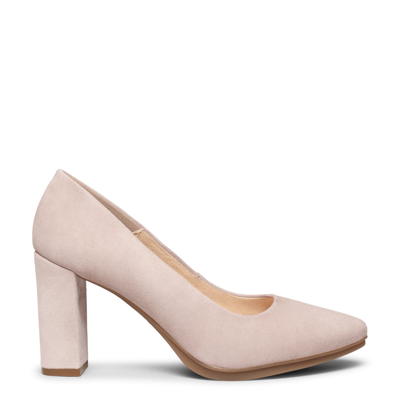 URBAN - Zapatos de tacón alto de ante Rosa Claro - Image 3