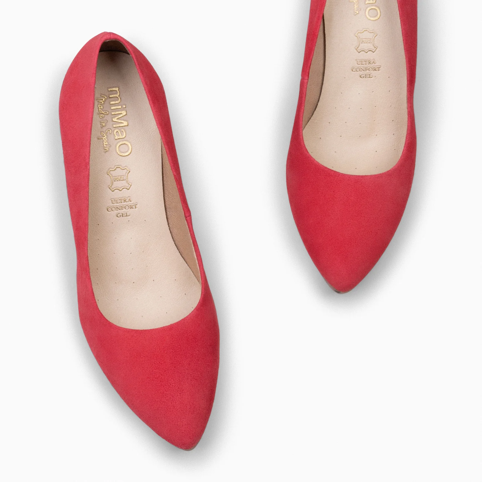URBAN - Zapatos de tacón alto de ante ROJO - Image 5