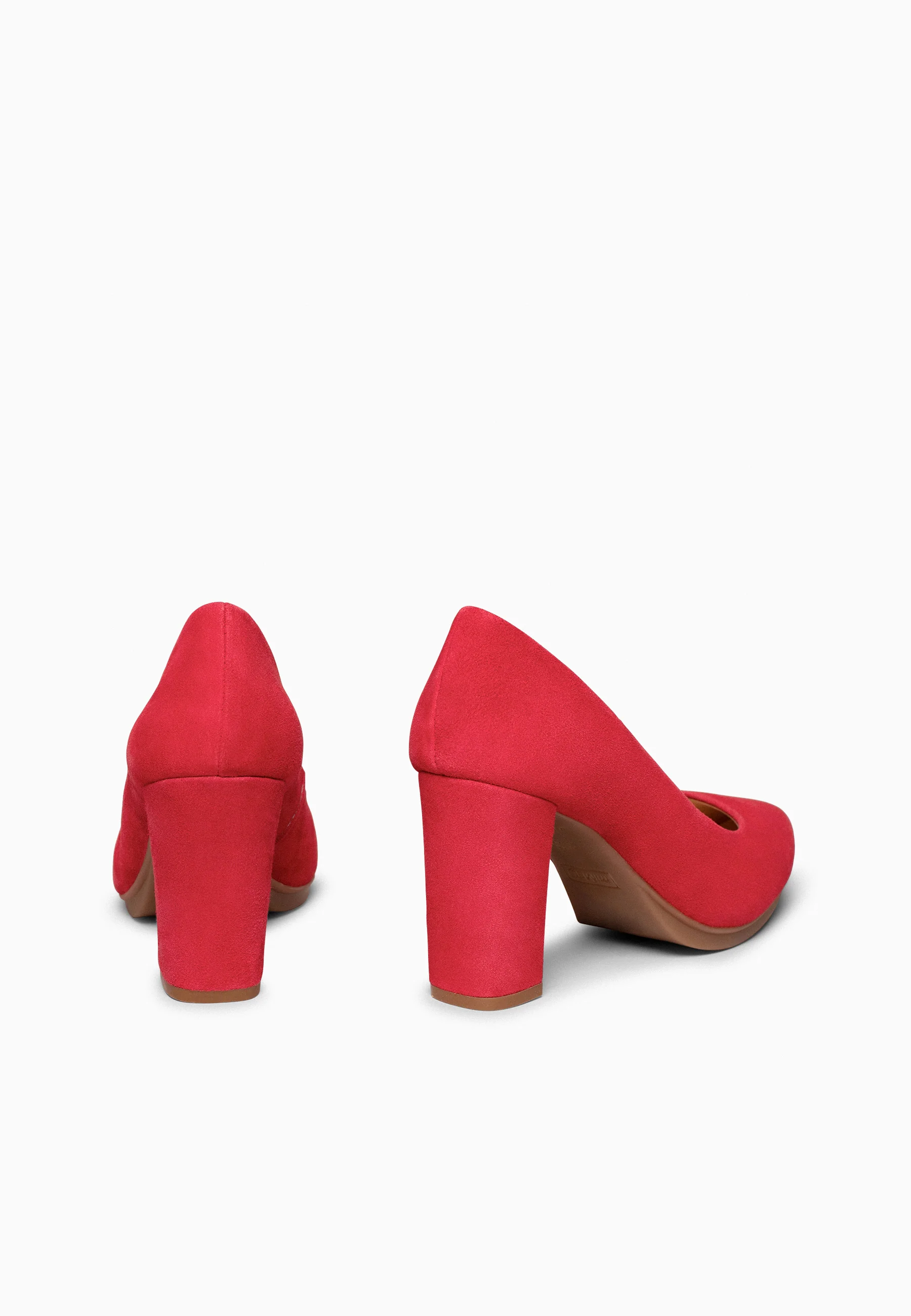 URBAN - Zapatos de tacón alto de ante ROJO - Image 8