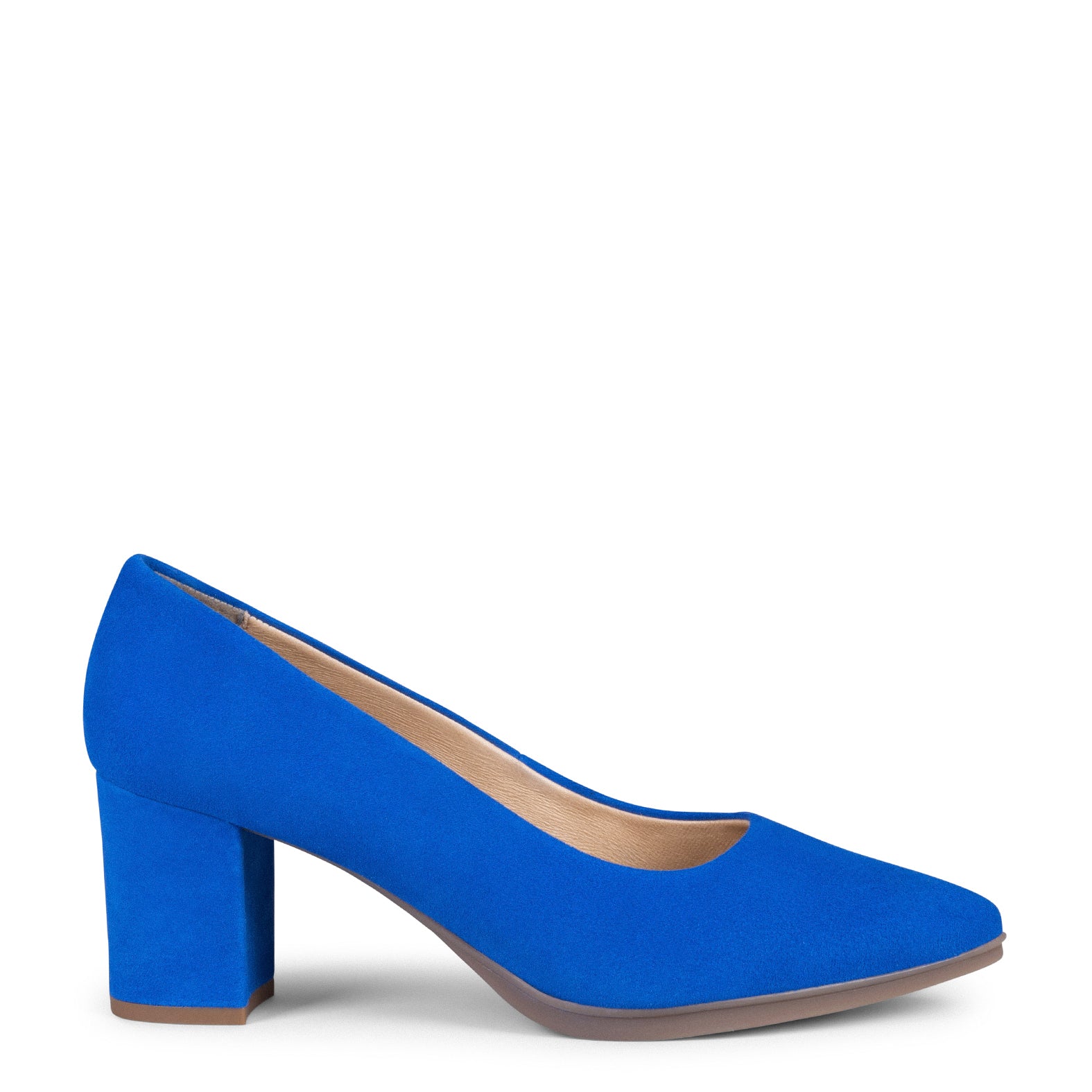 URBAN S - Zapato de tacón medio ante AZUL ELÉCTRICO - Image 3