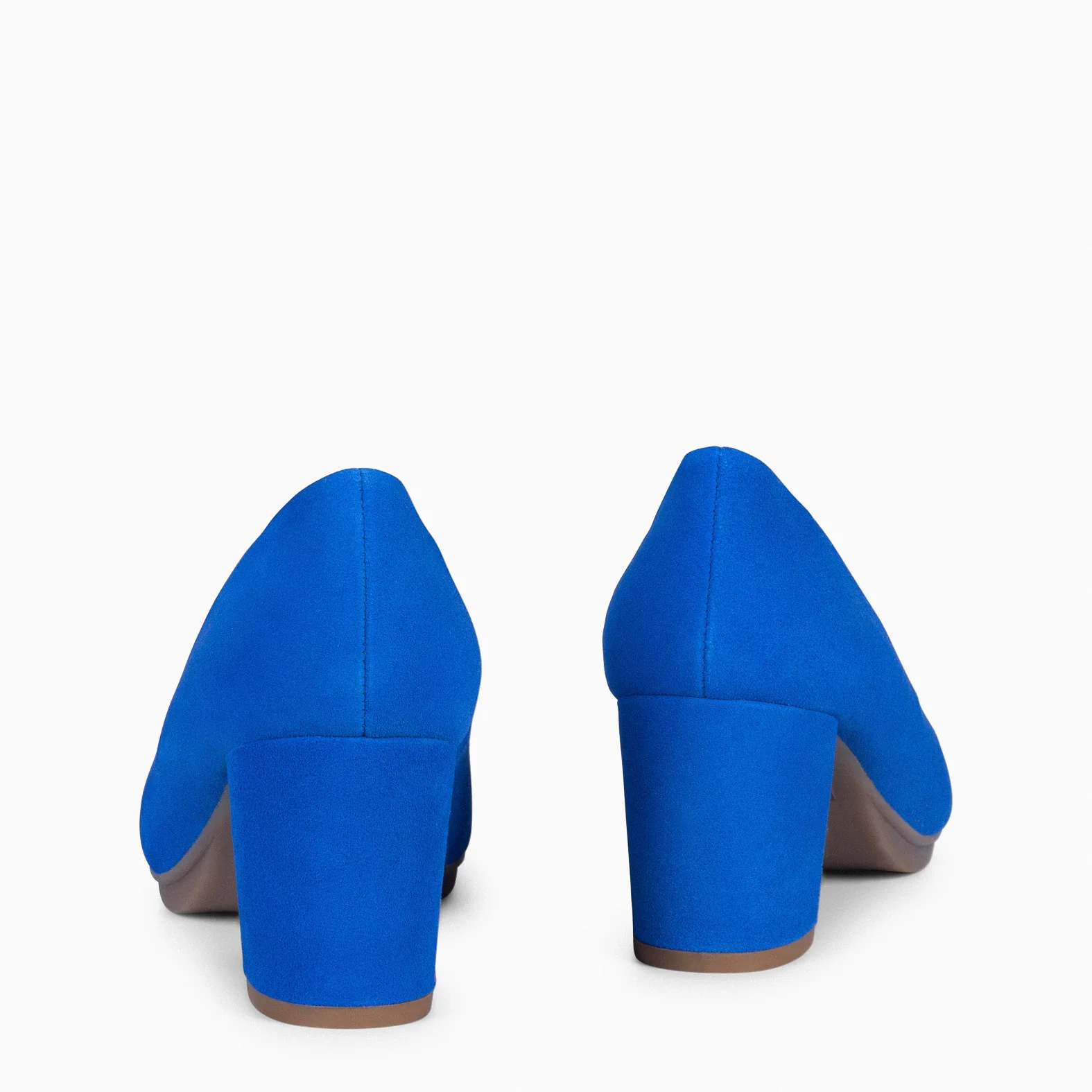 URBAN S - Zapato de tacón medio ante AZUL ELÉCTRICO - Image 5