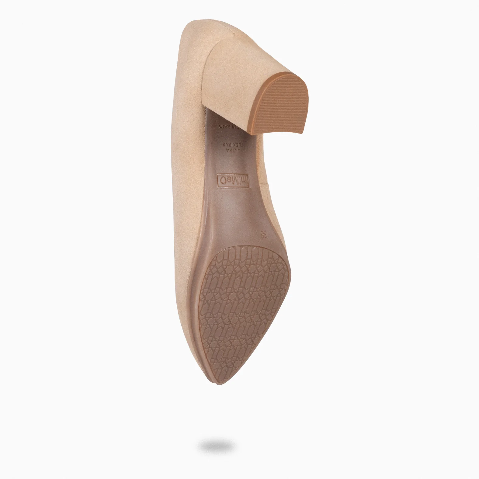 URBAN S - Zapato de tacón medio ante BEIGE - Image 7