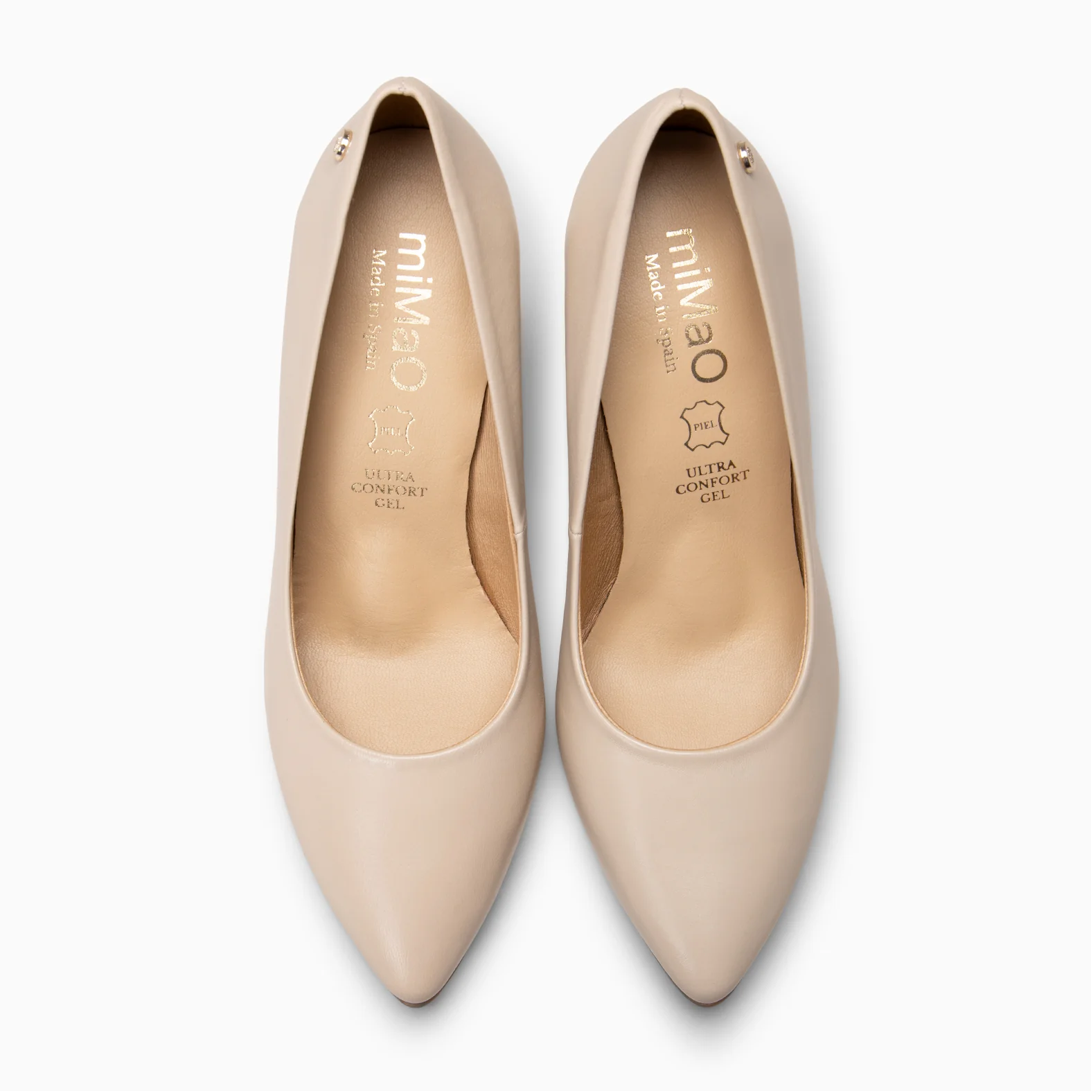 URBAN SALÓN - Zapatos de tacón alto de napa BEIGE - Image 5