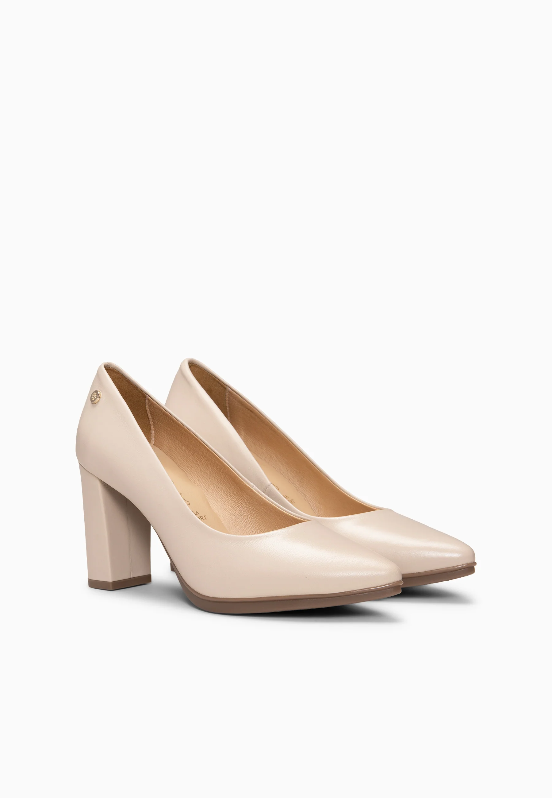 URBAN SALÓN - Zapatos de tacón alto de napa BEIGE - Image 7