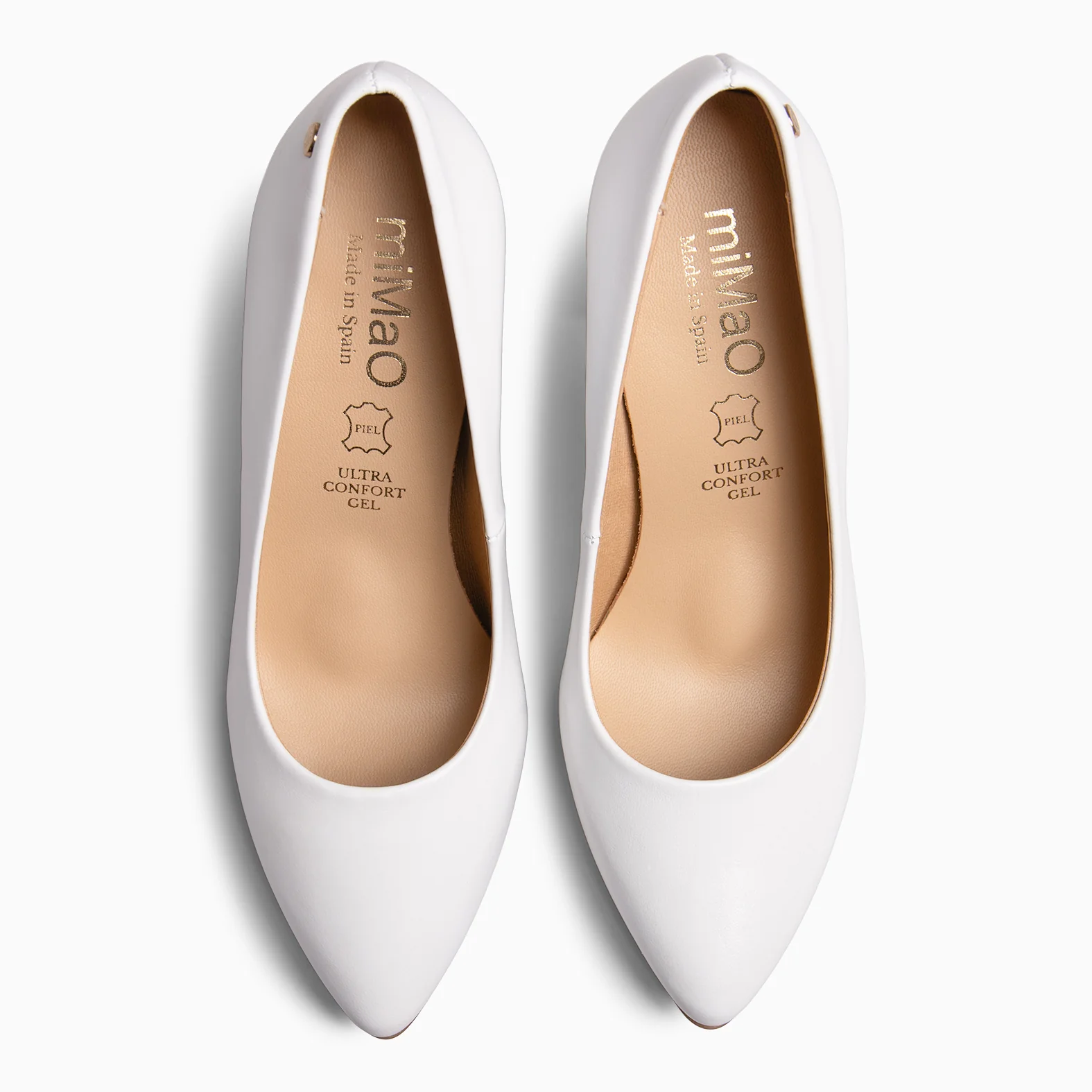 URBAN SALÓN - Zapatos de tacón alto de napa BLANCO - Image 4