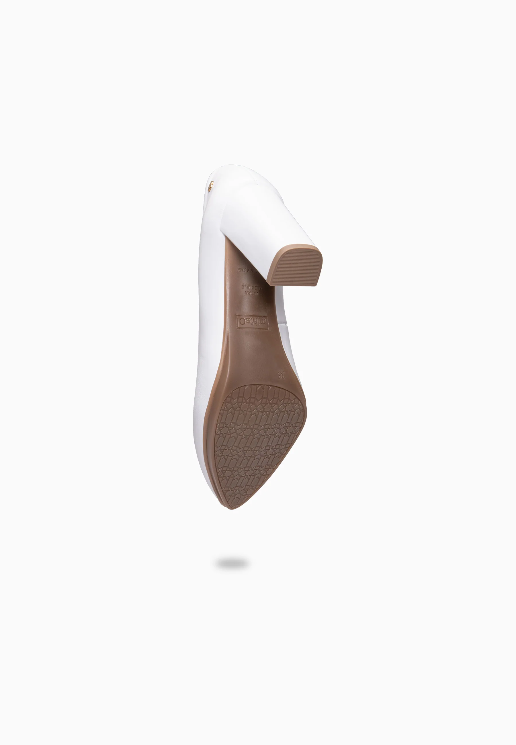 URBAN SALÓN - Zapatos de tacón alto de napa BLANCO - Image 7