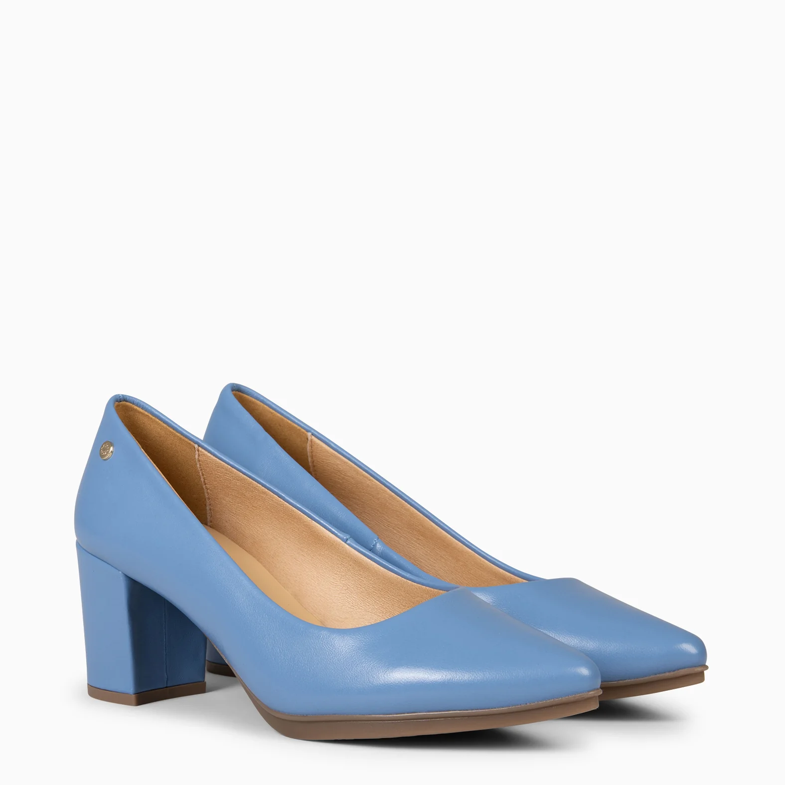 URBAN S SALÓN - Zapatos de tacón medio de napa AZUL - Image 2