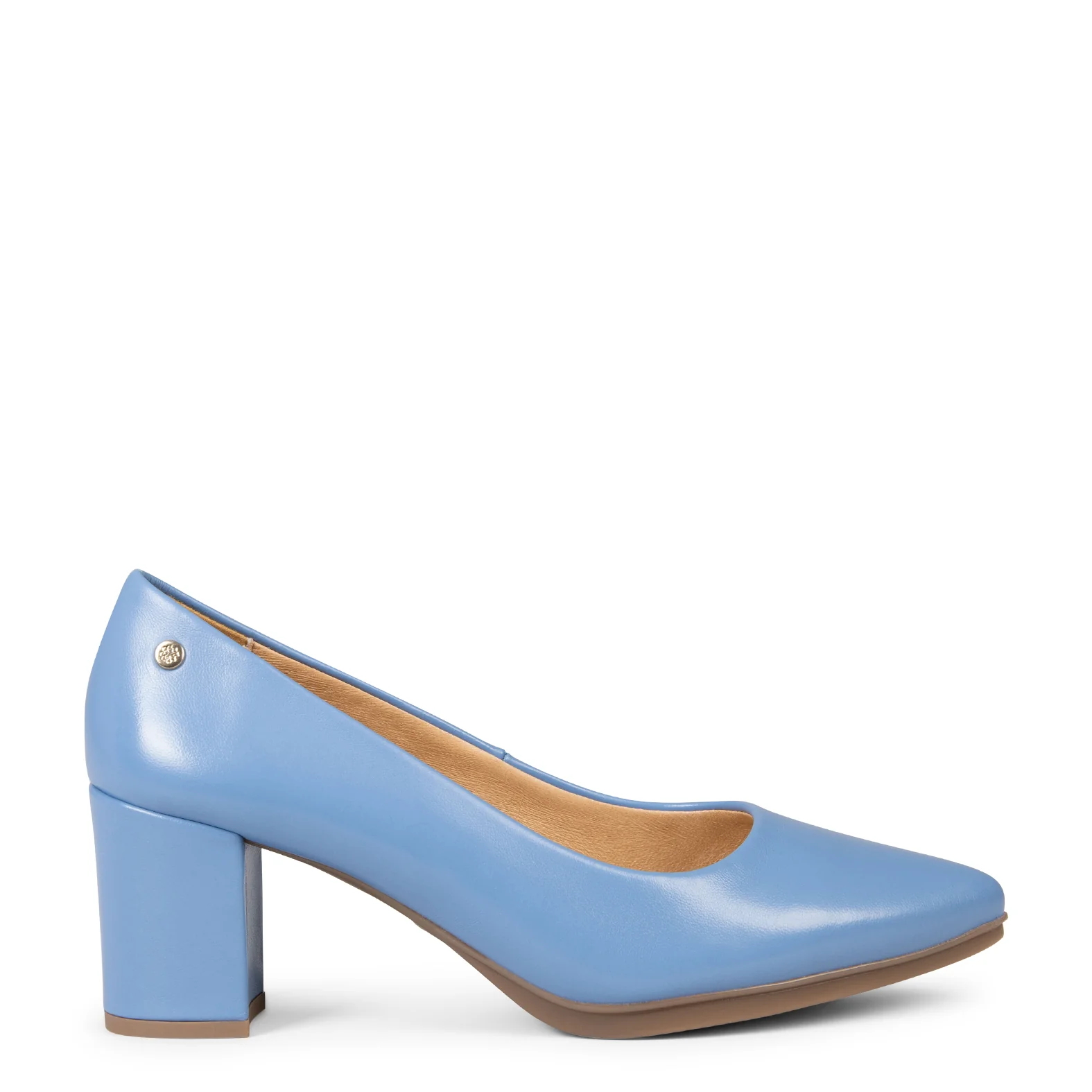 URBAN S SALÓN - Zapatos de tacón medio de napa AZUL - Image 3