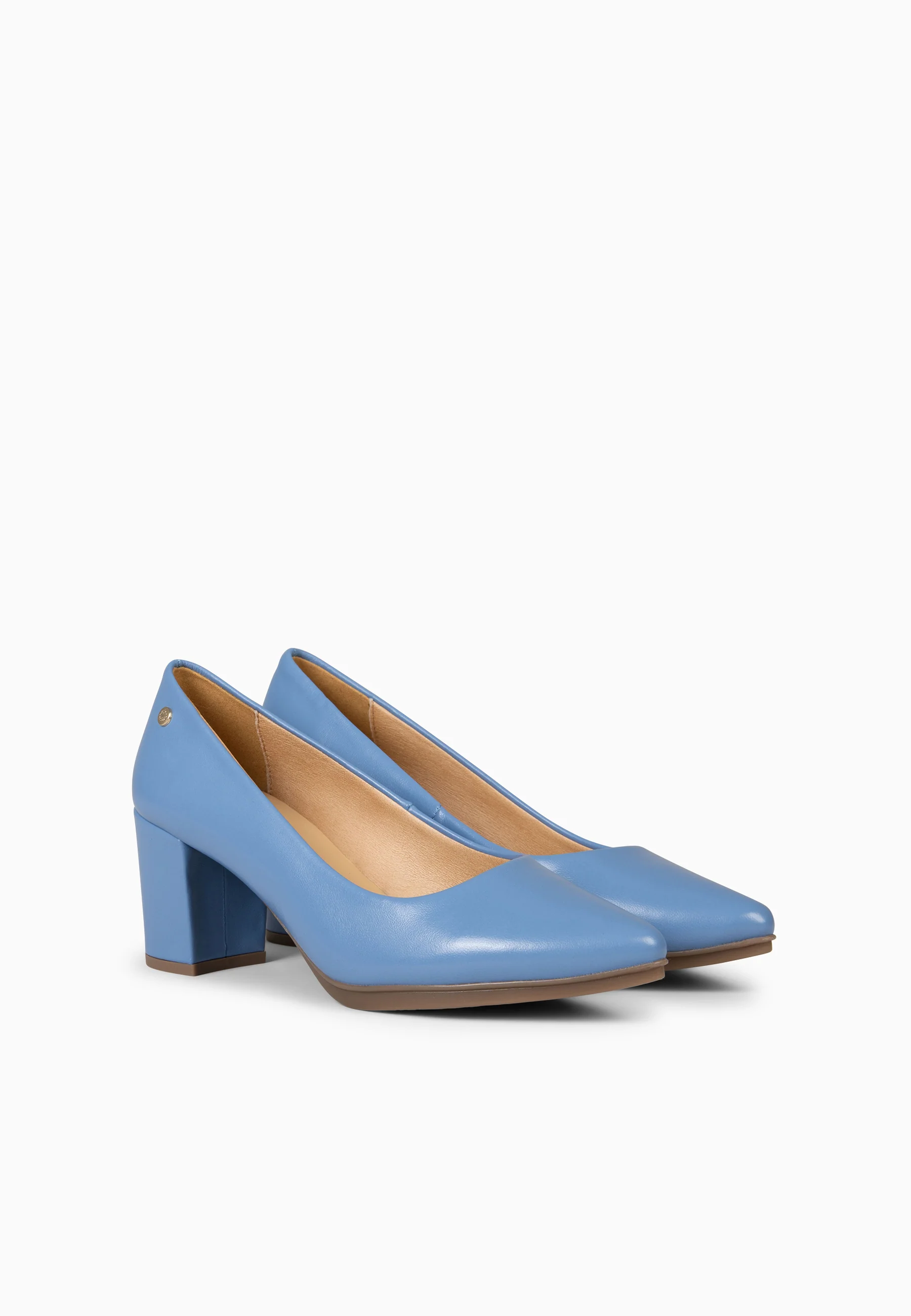 URBAN S SALÓN - Zapatos de tacón medio de napa AZUL - Image 7
