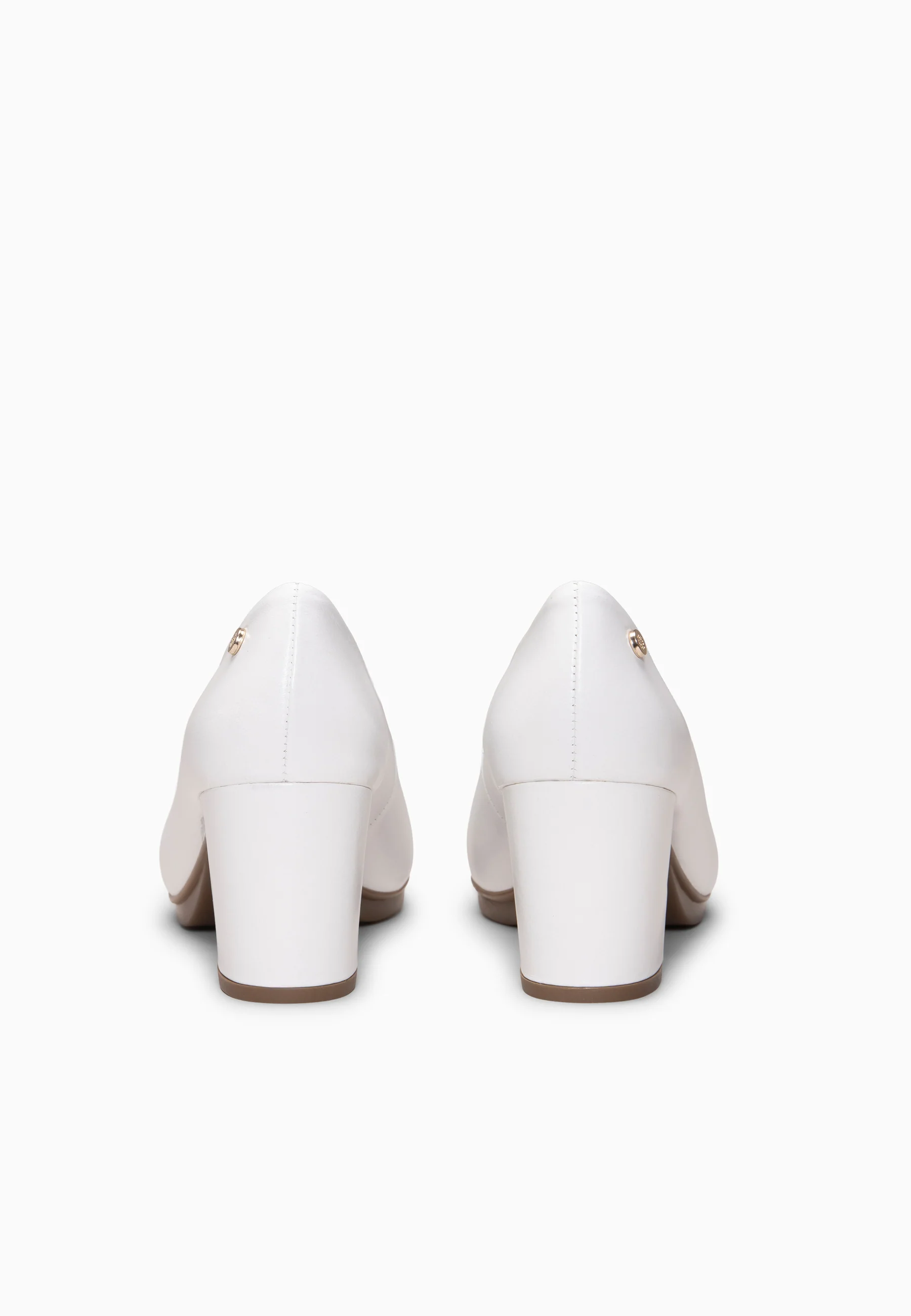 URBAN S SALÓN - Zapatos de tacón medio de napa BLANCO - Image 8