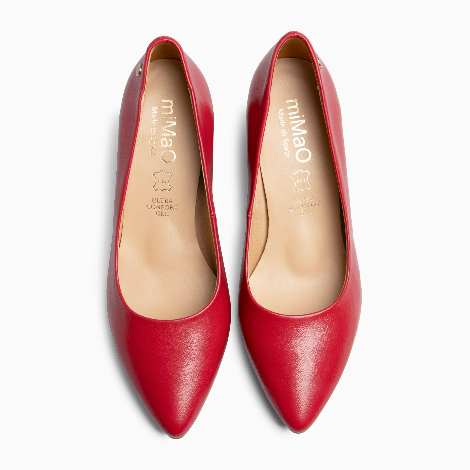URBAN S SALÓN - Zapatos de tacón medio de napa ROJO - Image 4