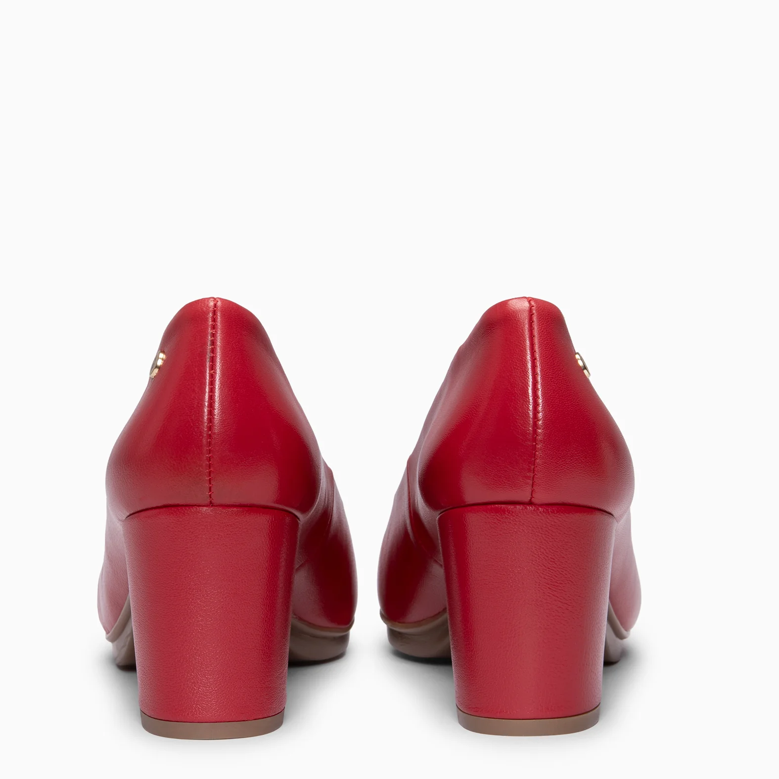 URBAN S SALÓN - Zapatos de tacón medio de napa ROJO - Image 5
