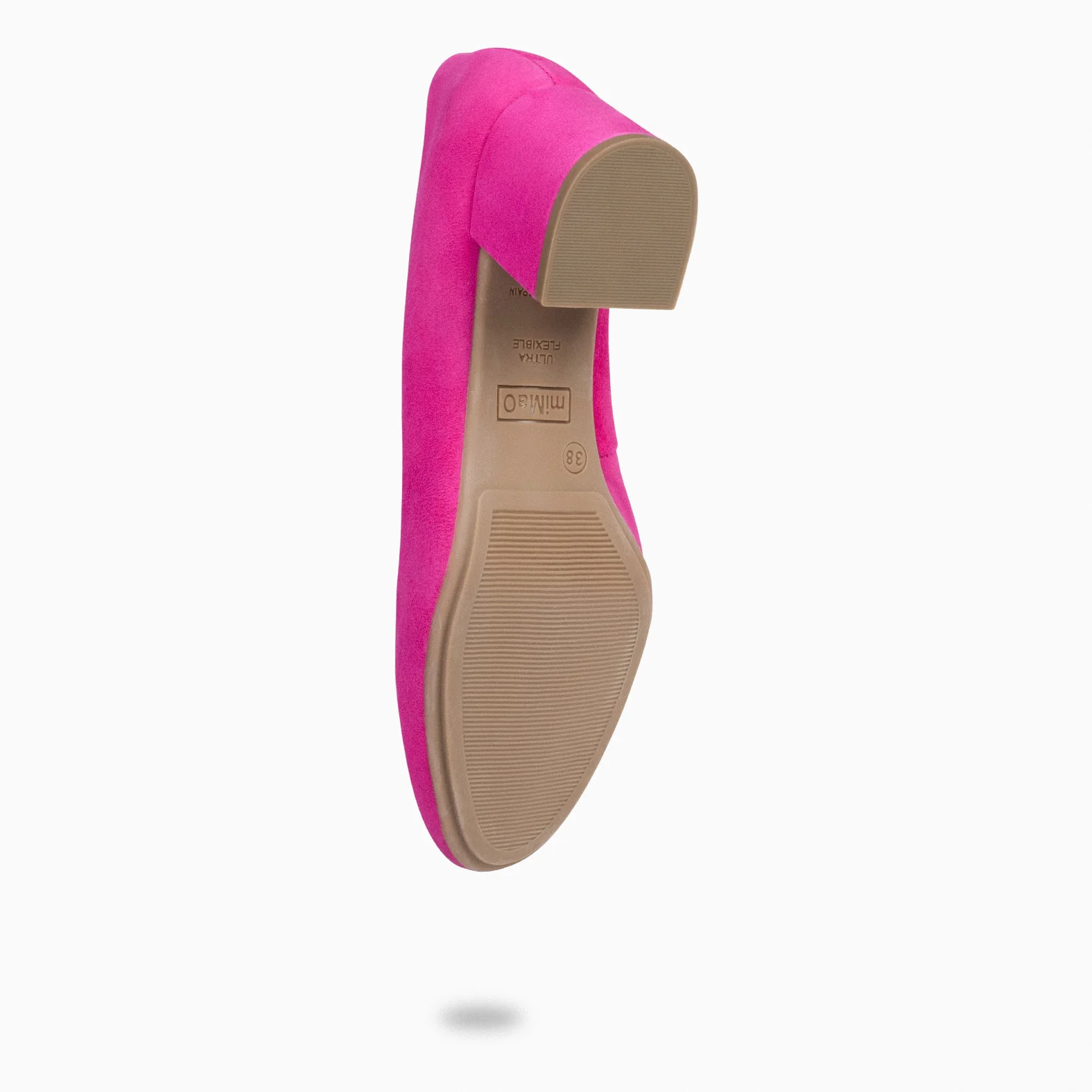 URBAN REDONDO - Zapatos de tacón bajo de ante FUCSIA - Image 6