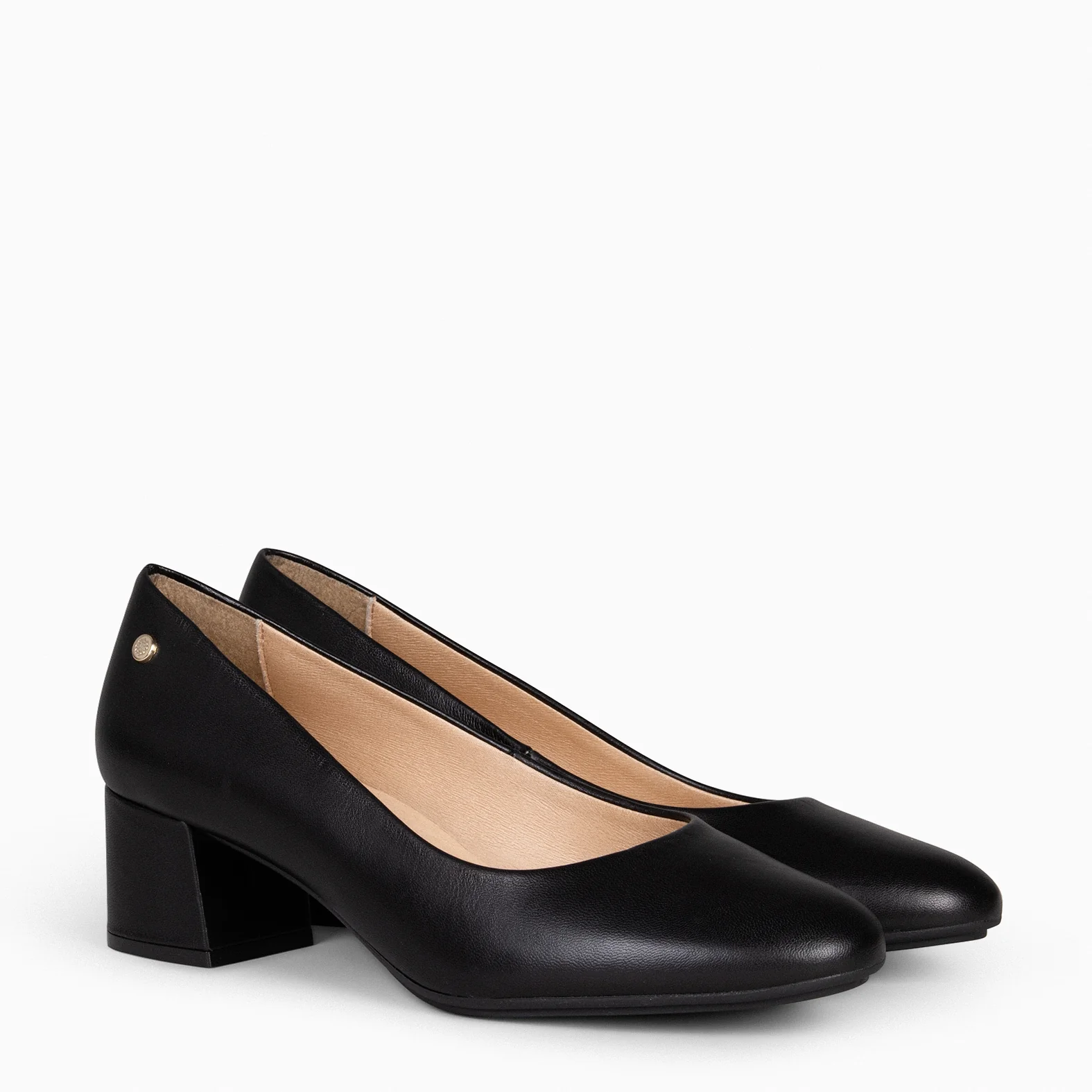 URBAN REDONDO SALÓN - Zapatos de tacón bajo de napa NEGRO - Image 4