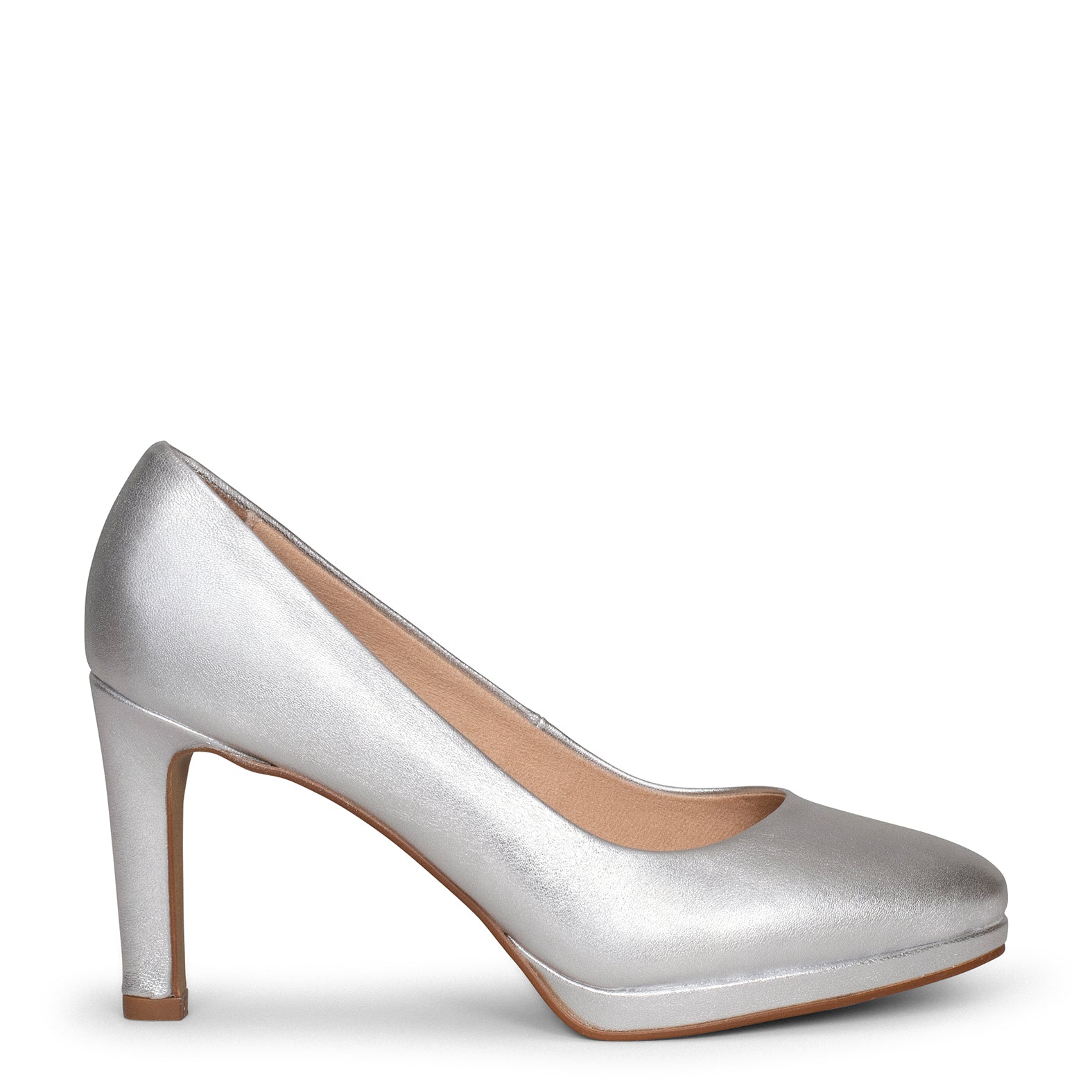 PLATAFORMA - Zapatos de tacón alto y plataforma PLATA - Image 3