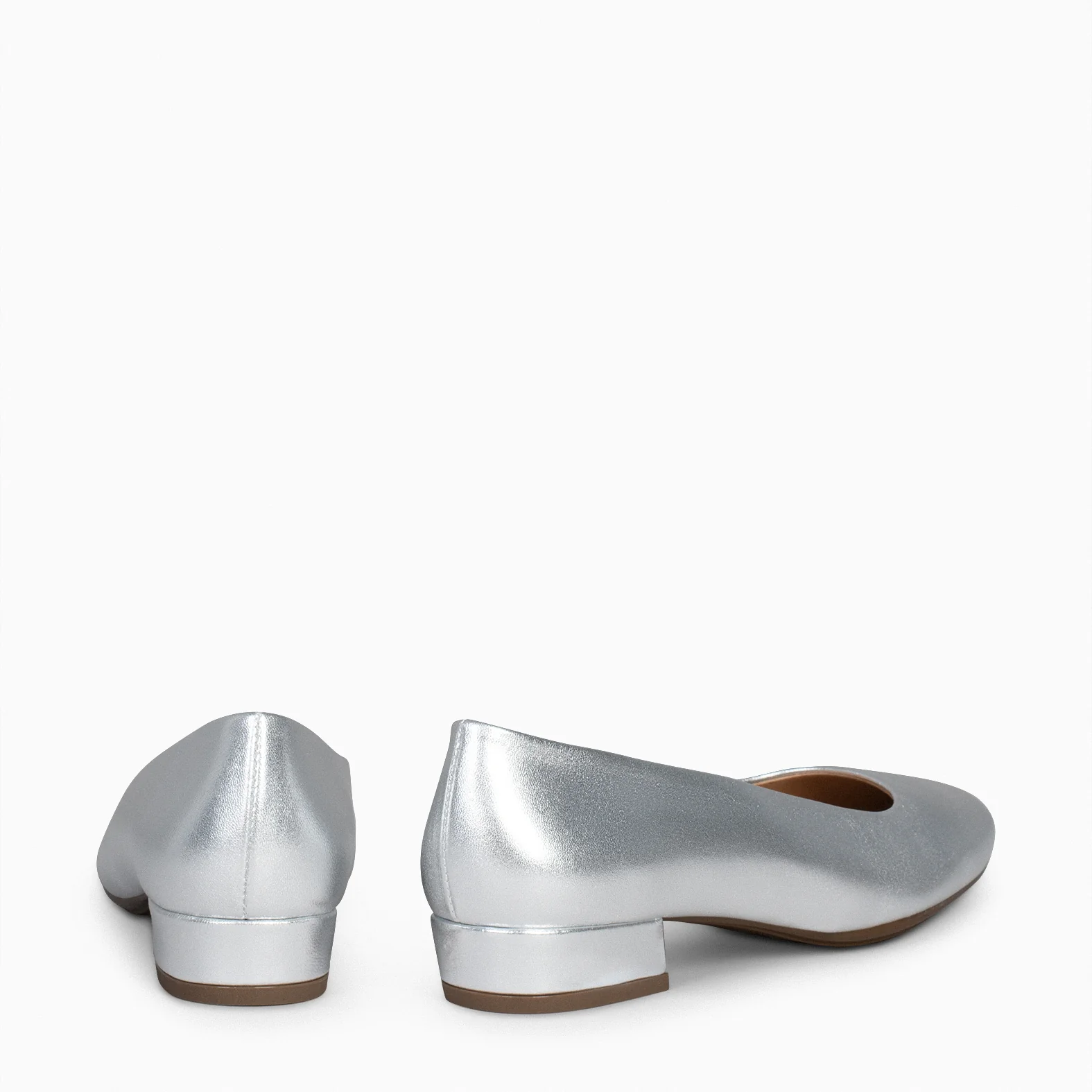 URBAN XS - Zapatos de tacón bajo de ante PLATA - Image 5