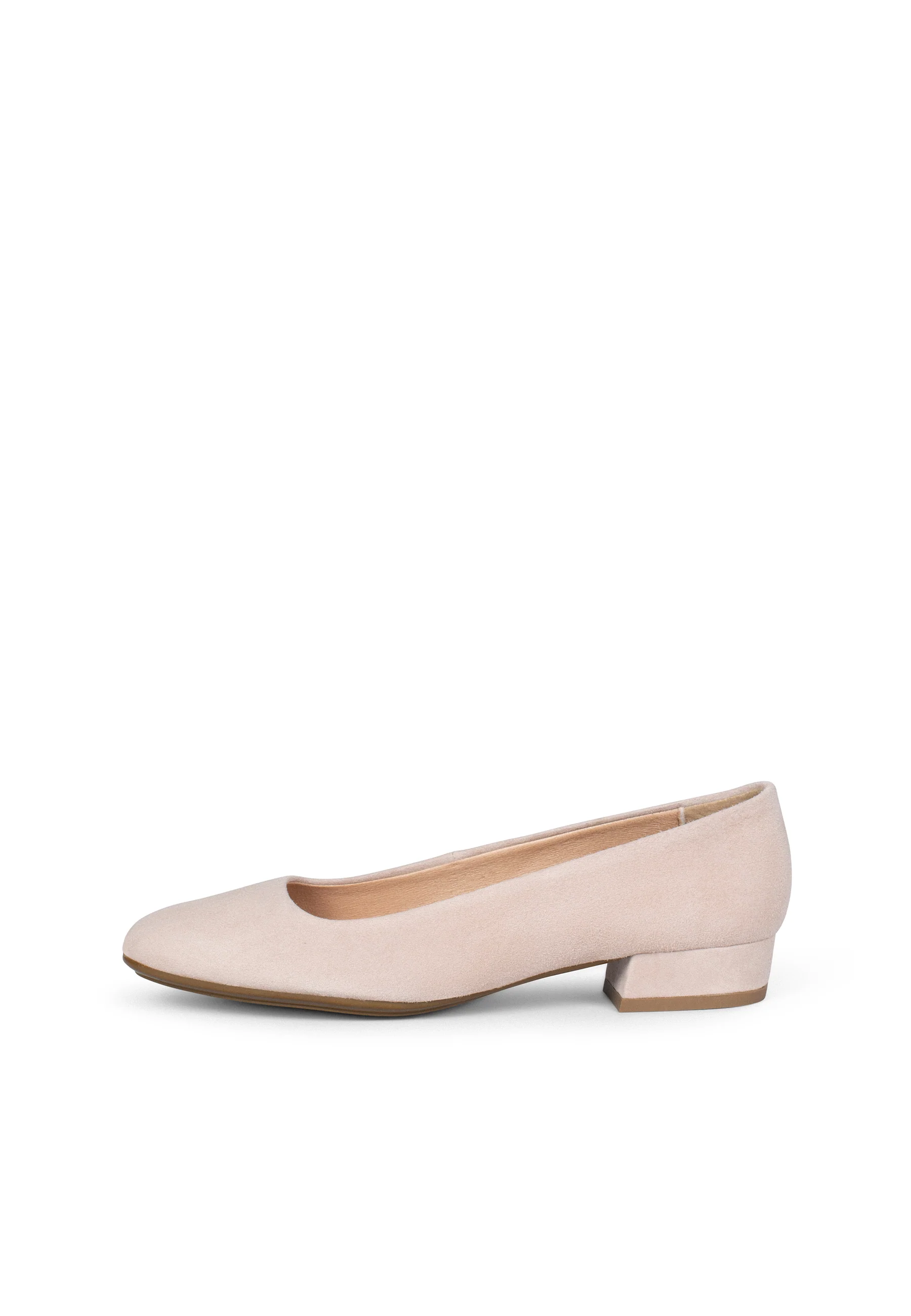 URBAN XS - Zapatos de tacón bajo de ante NUDE - Image 6