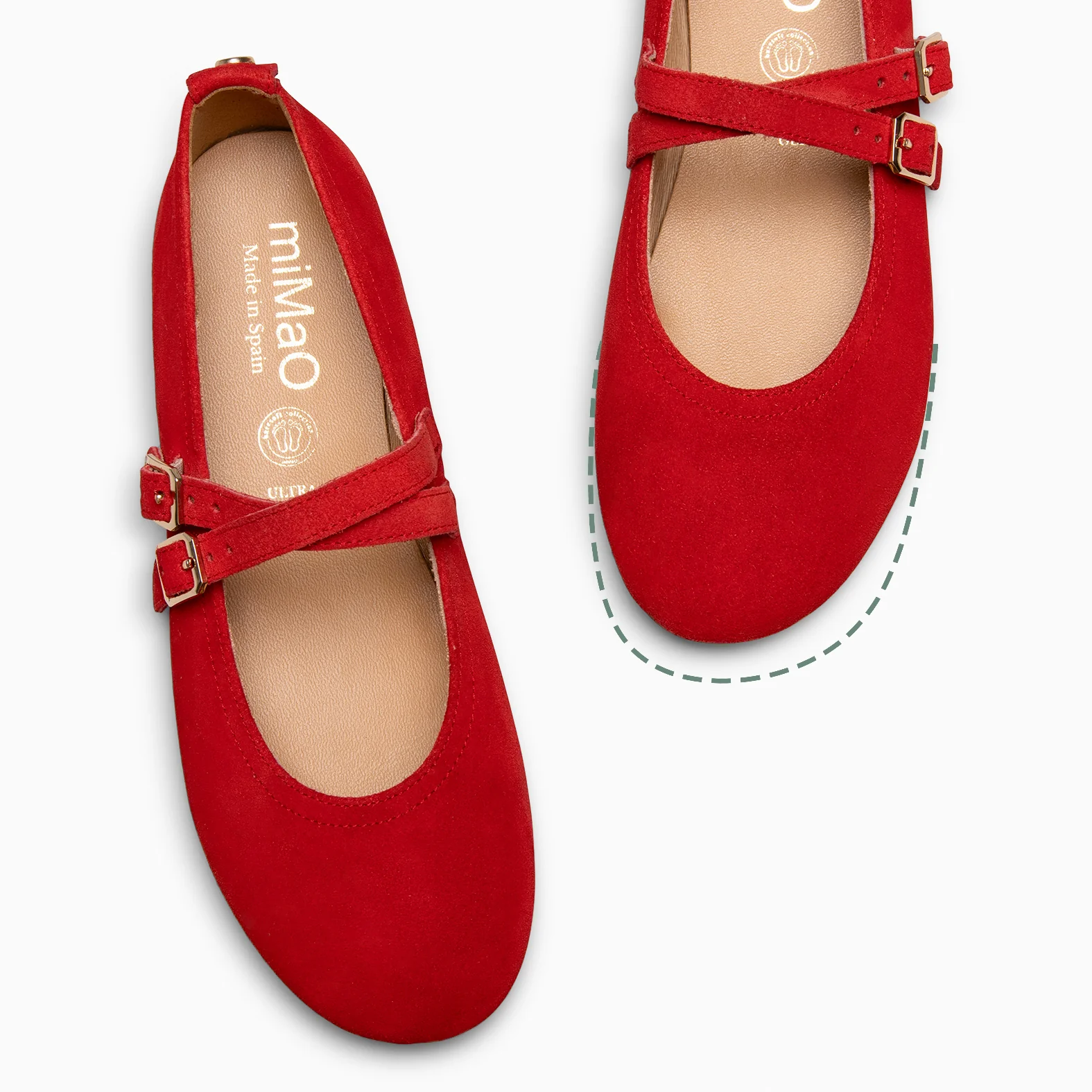 AMAPOLA - BAILARINA PLANA BARESOFT ROJO - Image 5