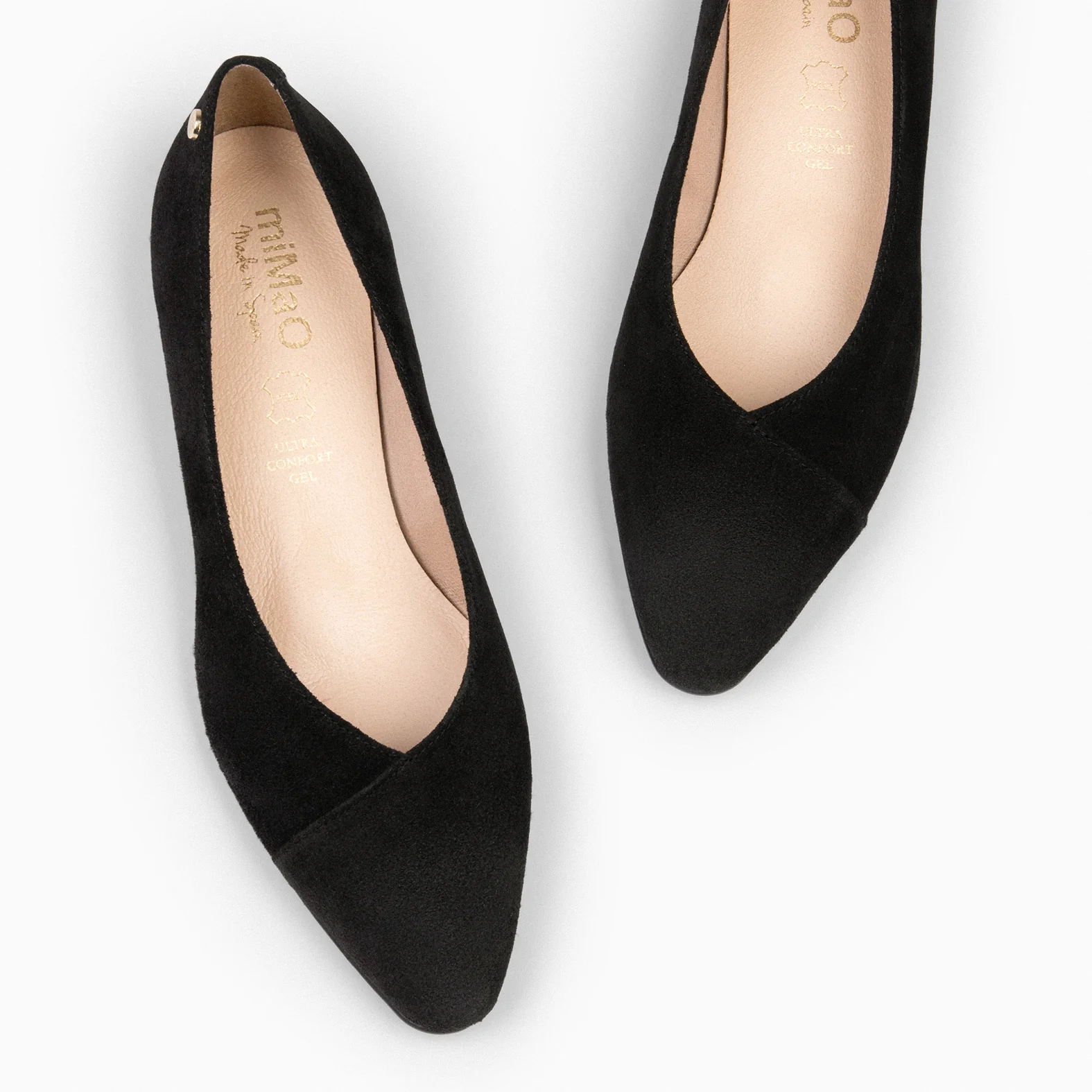 MARIE - Zapatos de tacón Bajo de punta fina NEGRO - Image 4