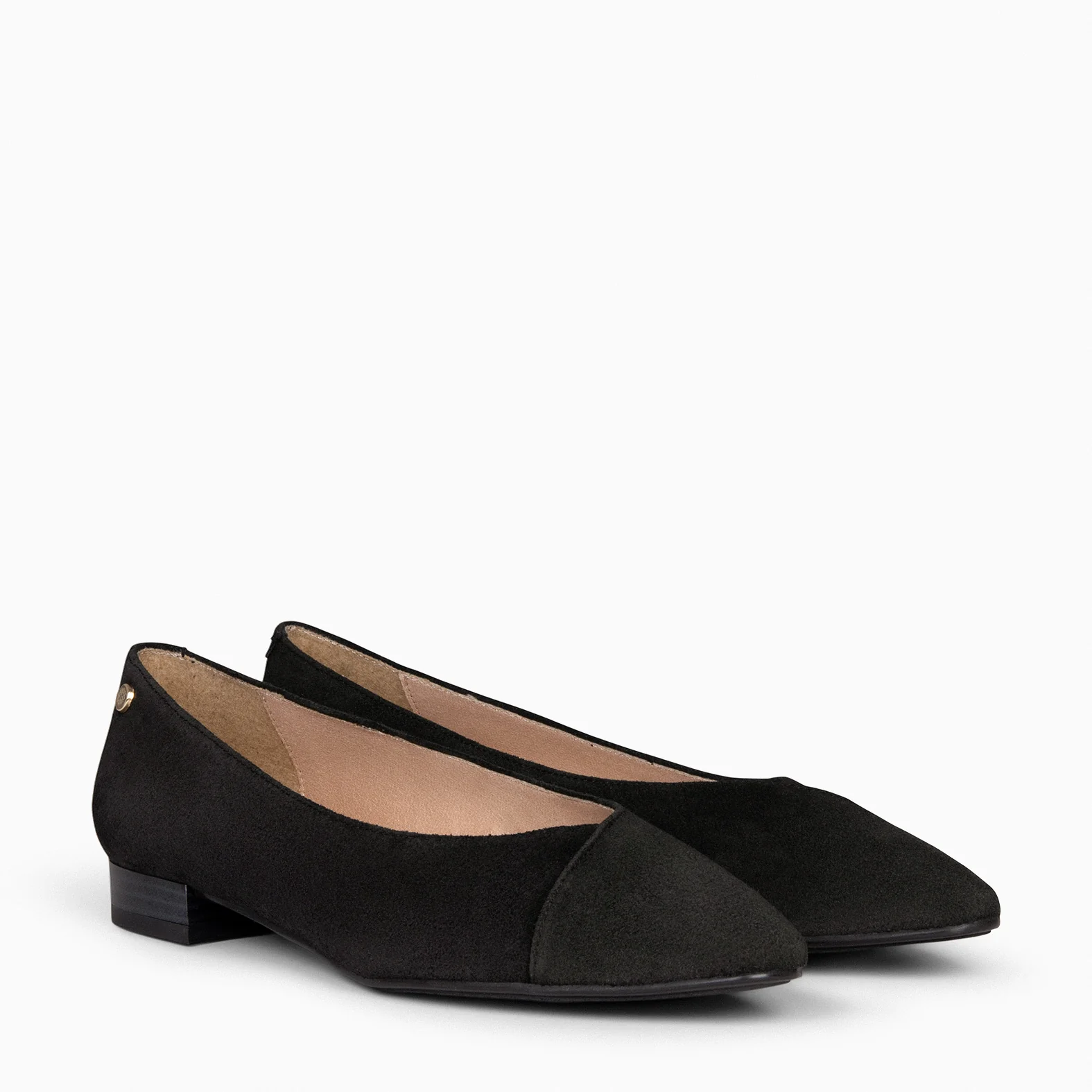 MARIE - Zapatos de tacón Bajo de punta fina NEGRO - Image 9