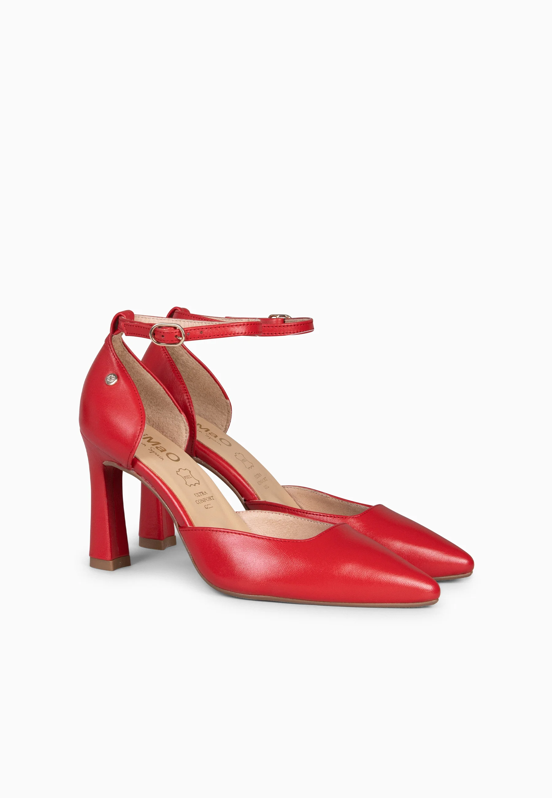 AINHOA - Zapato de tacón punta fina ROJO - Image 7