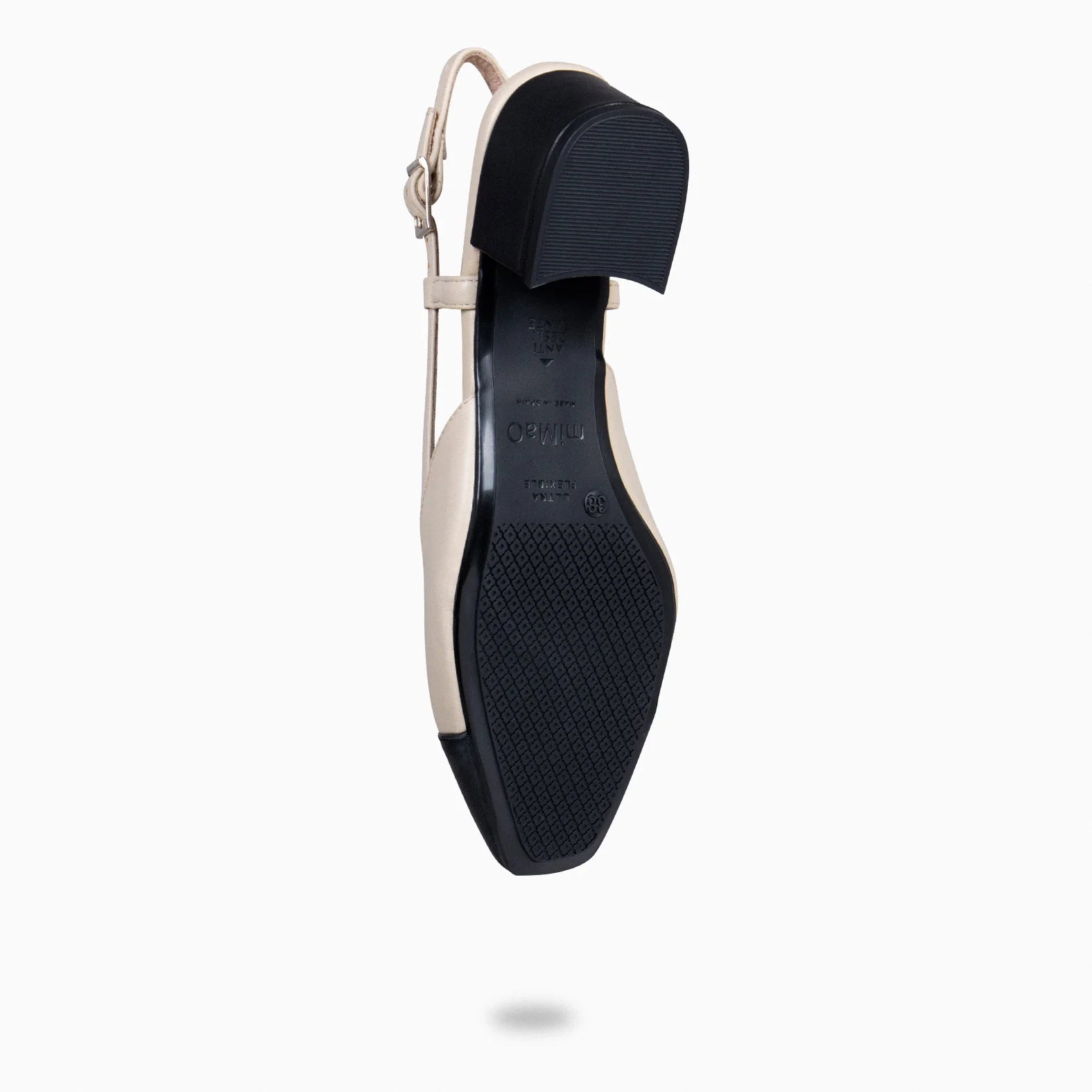 AUDREY - Zapatos destalonados con puntera BEIGE - Image 10