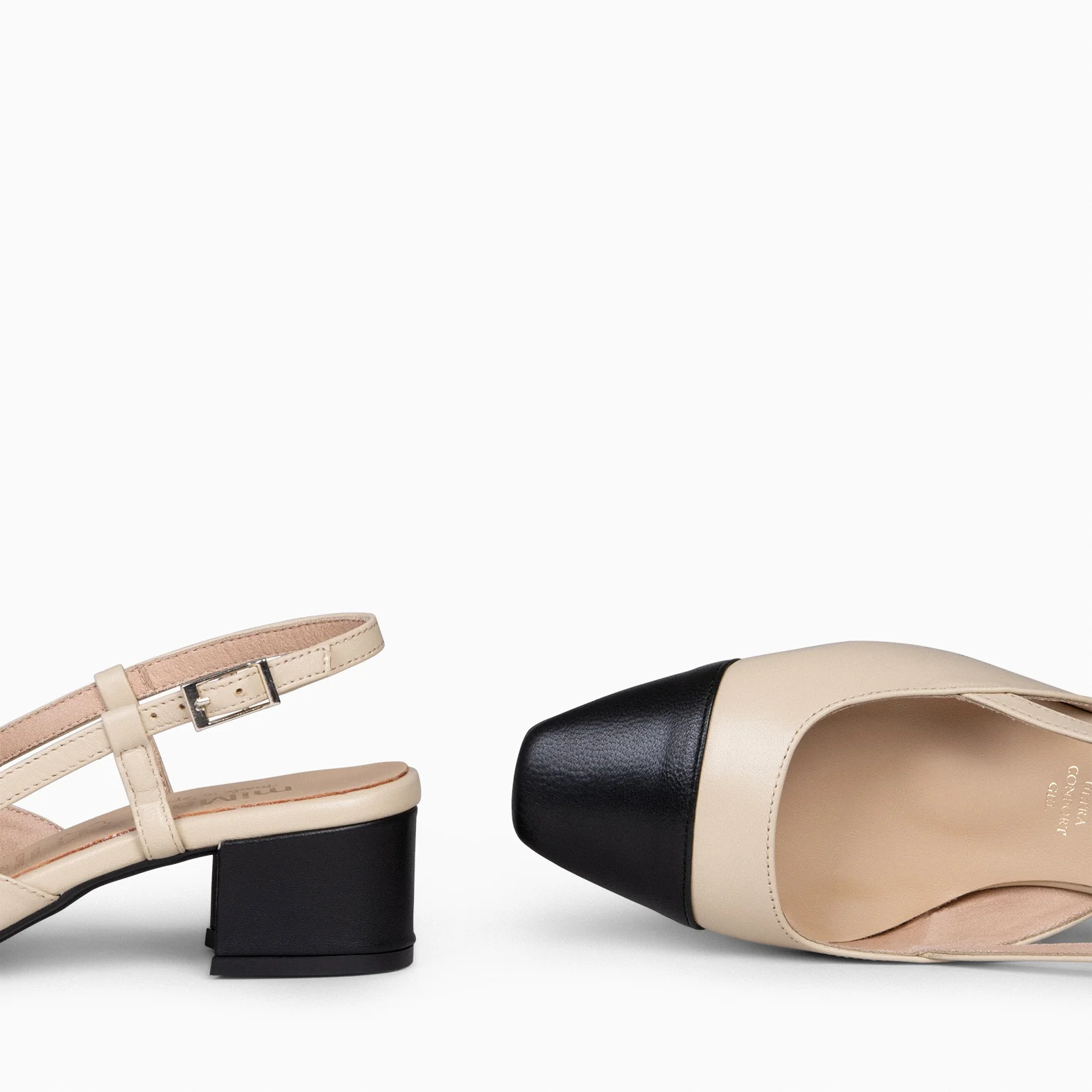 AUDREY - Zapatos destalonados con puntera BEIGE - Image 9