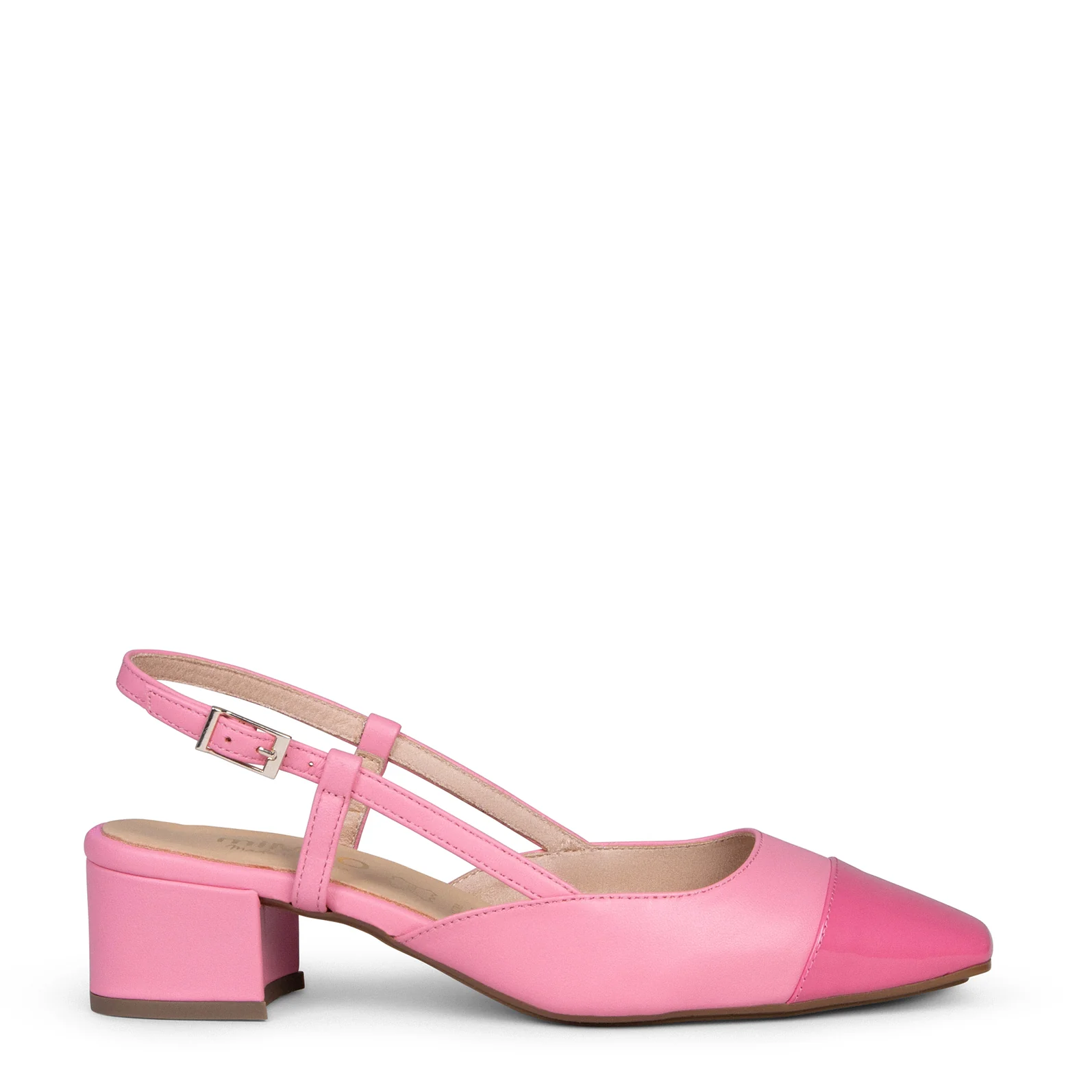 AUDREY - Zapatos destalonados con puntera ROSA - Image 3