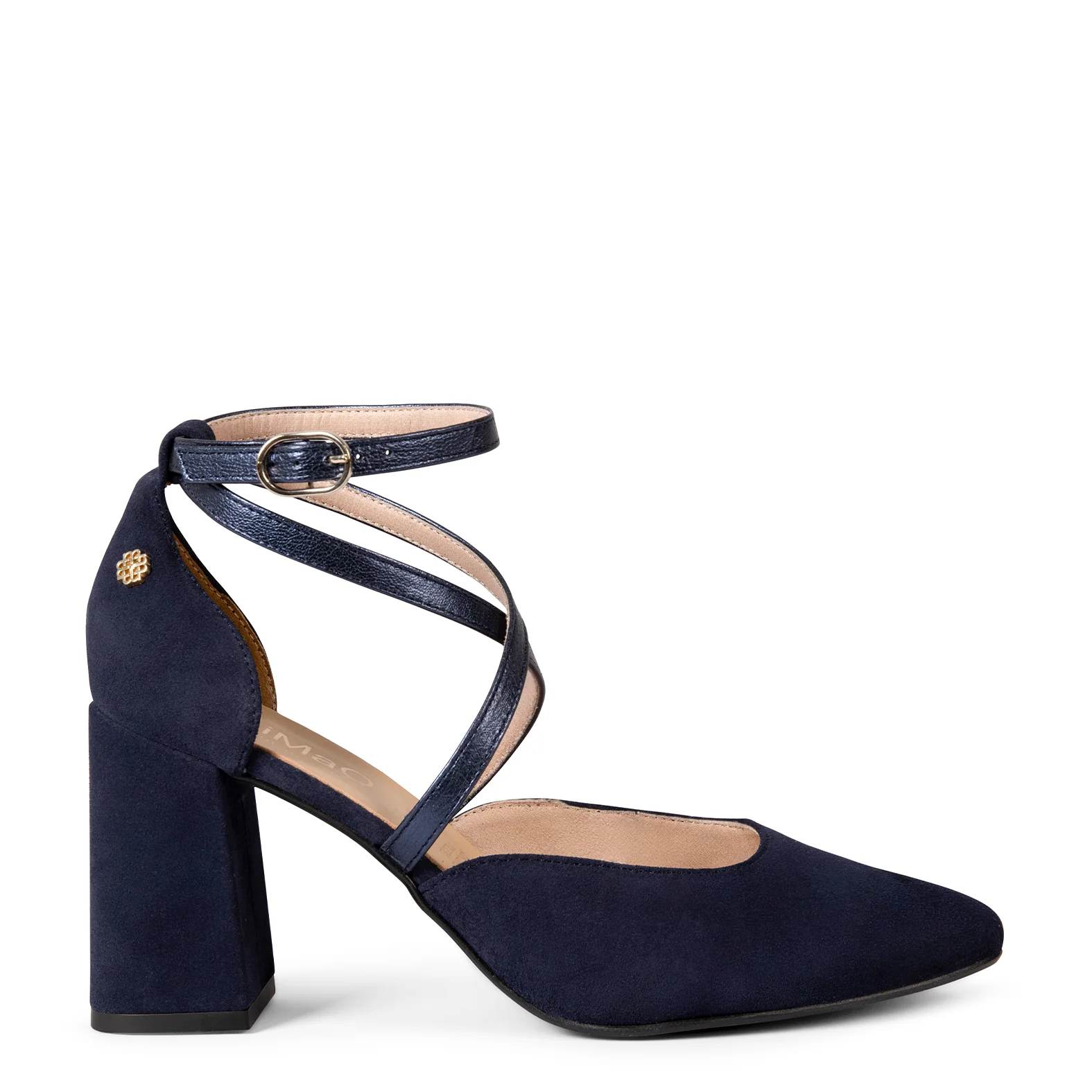 ARIEL - Zapato de tacón ancho MARINO - Image 3