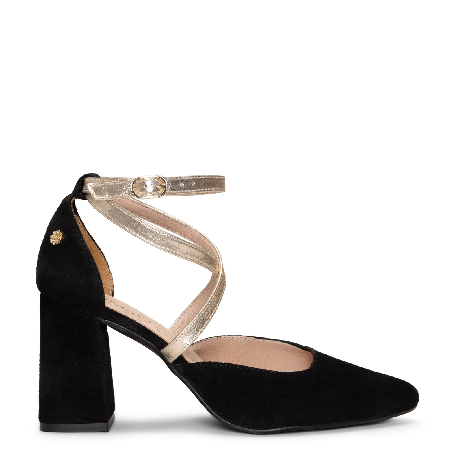ARIEL - Zapato de tacón ancho NEGRO METAL - Image 3
