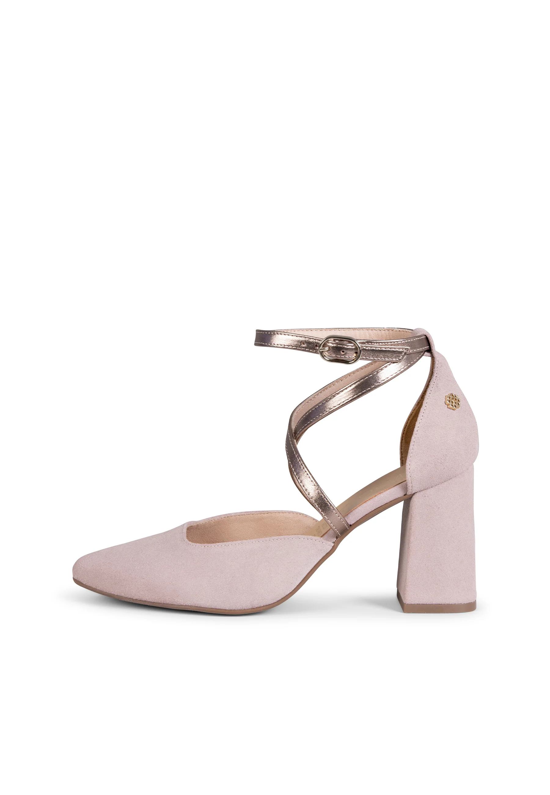 ARIEL - Zapato de tacón ancho ROSA METAL - Image 6
