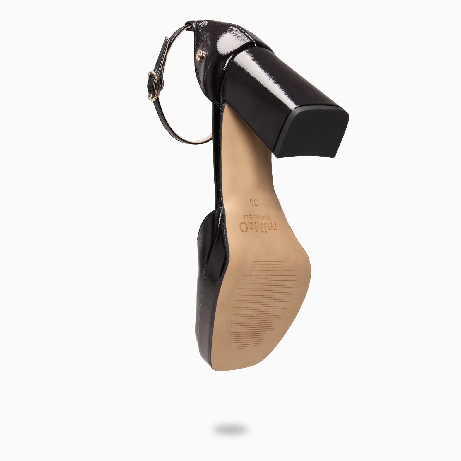 MEGAN - Zapatos con tacón ancho y plataforma NEGRO - Image 11