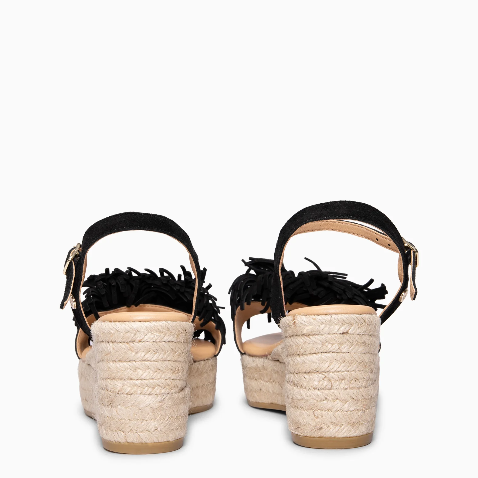 CELESTE - Cuñas de esparto de serraje NEGRO - Image 10
