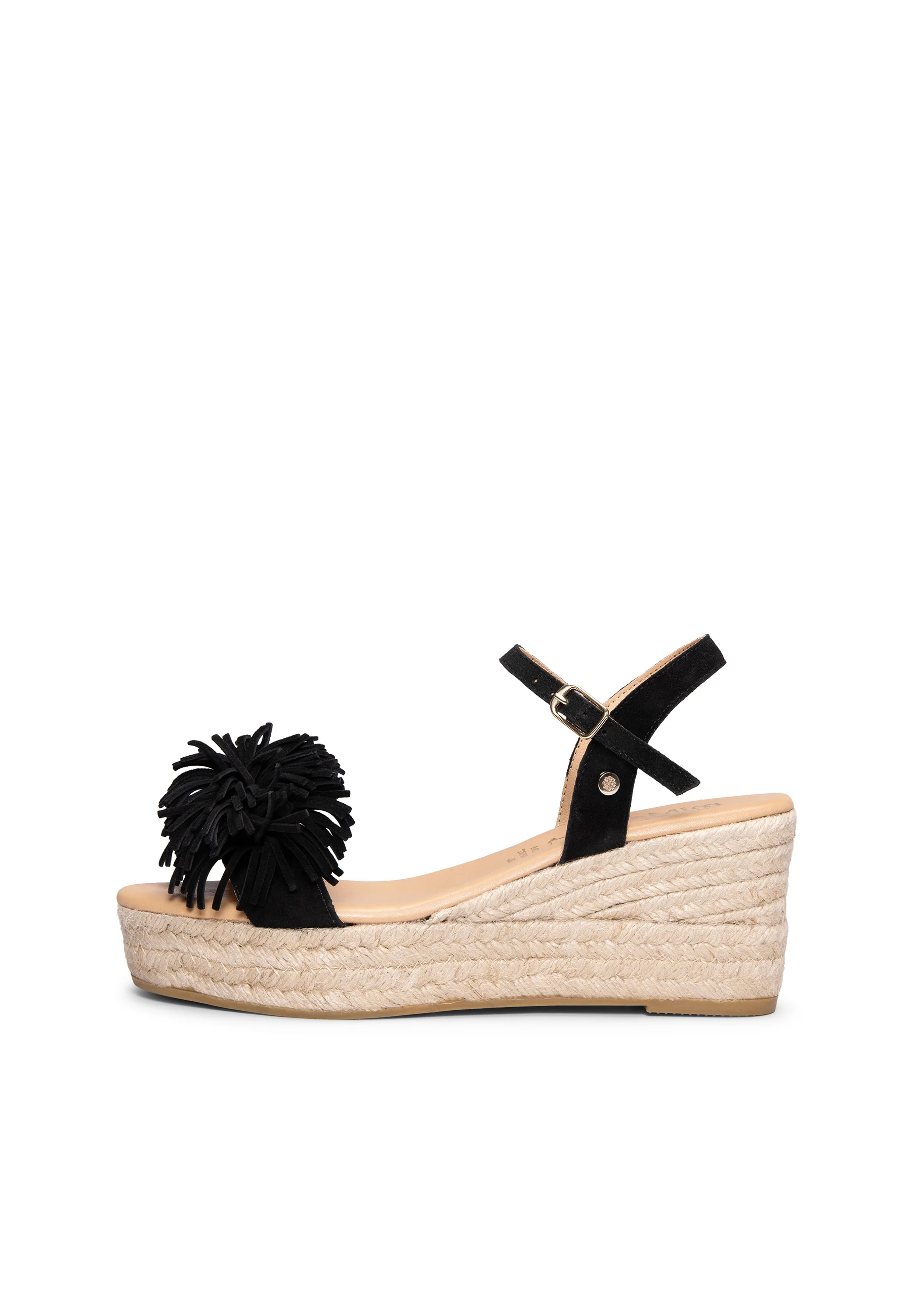 CELESTE - Cuñas de esparto de serraje NEGRO - Image 6