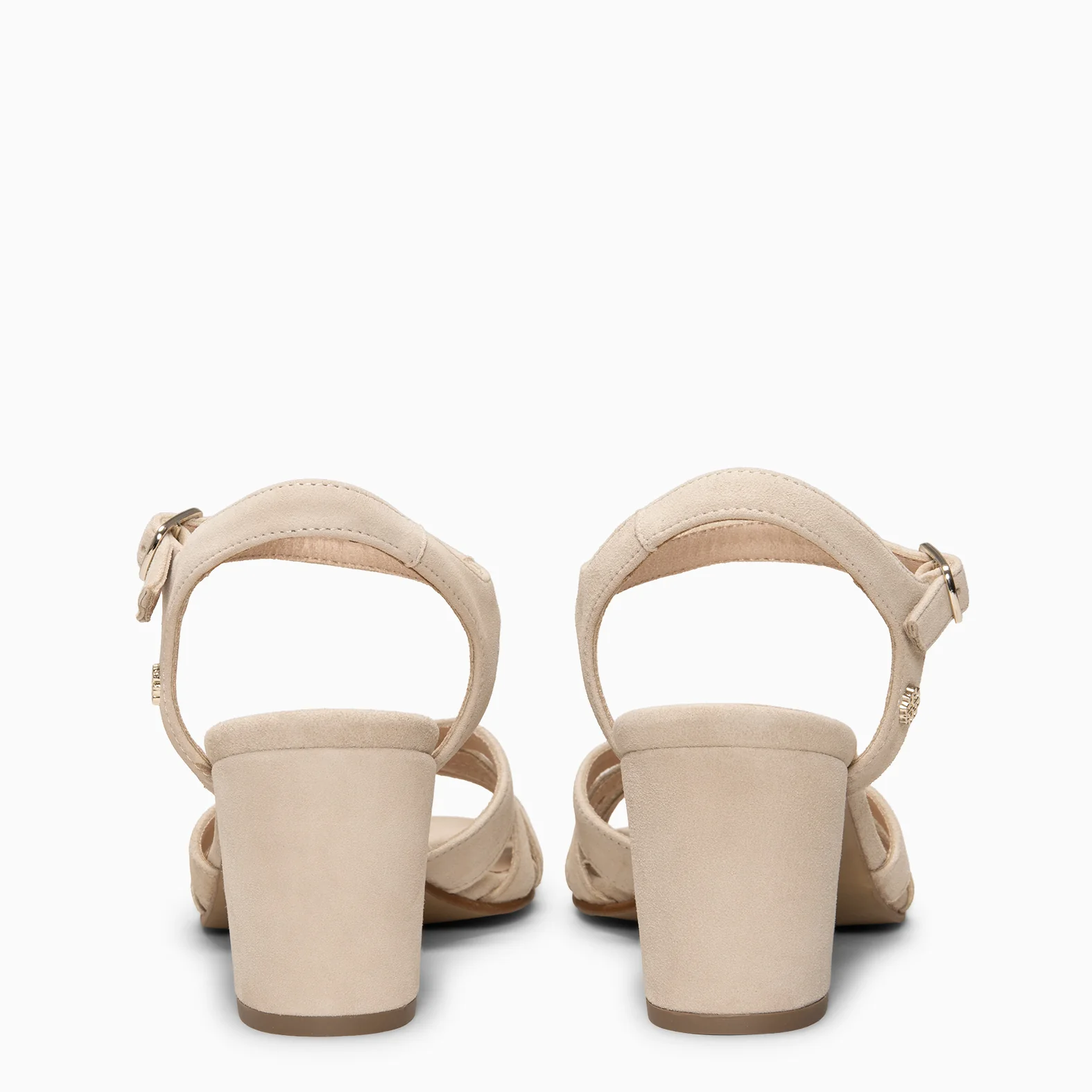 MUSA – Sandalias de Tacón ancho BEIGE - Image 5