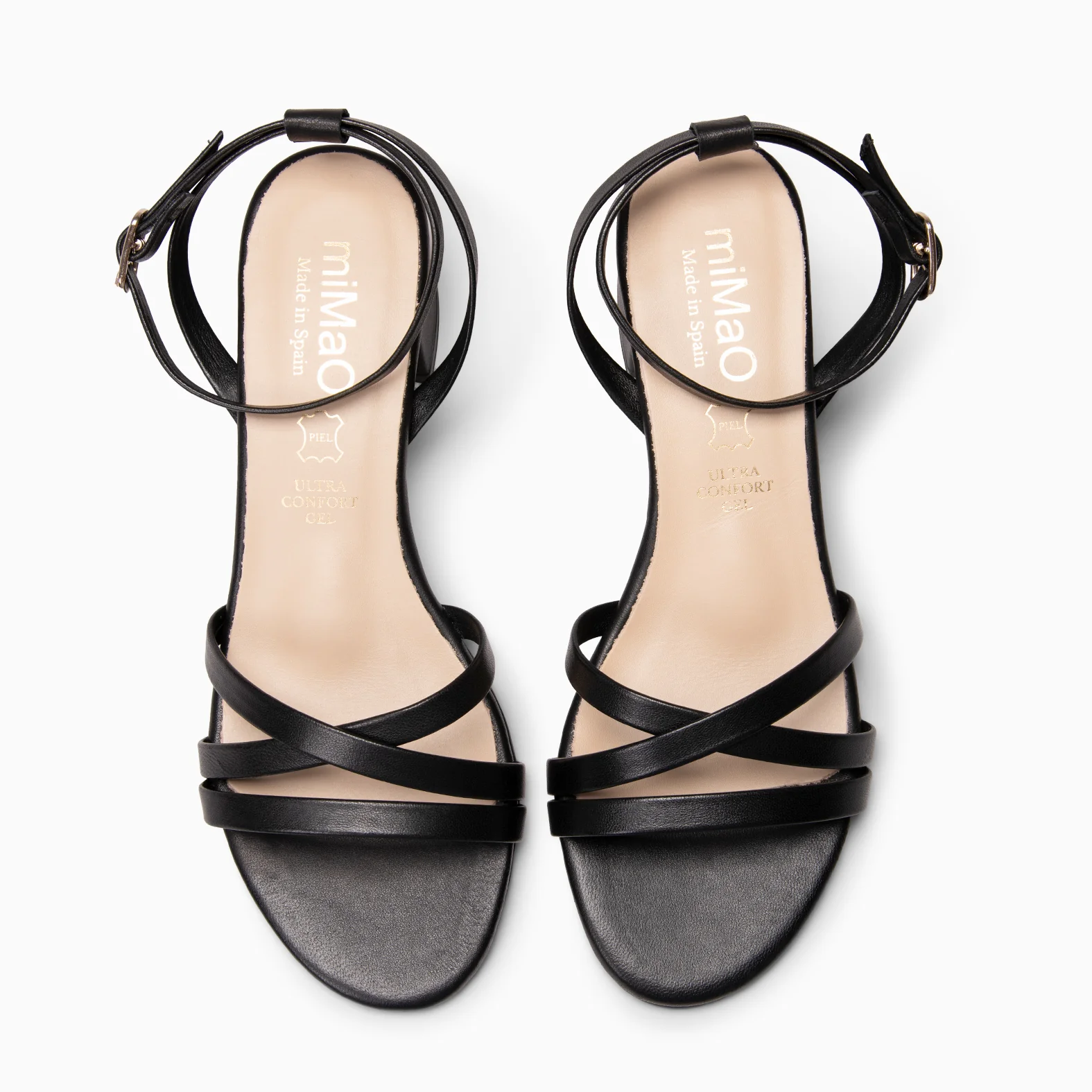 VIENA - Sandalias de tacón bajo NEGRO - Image 4