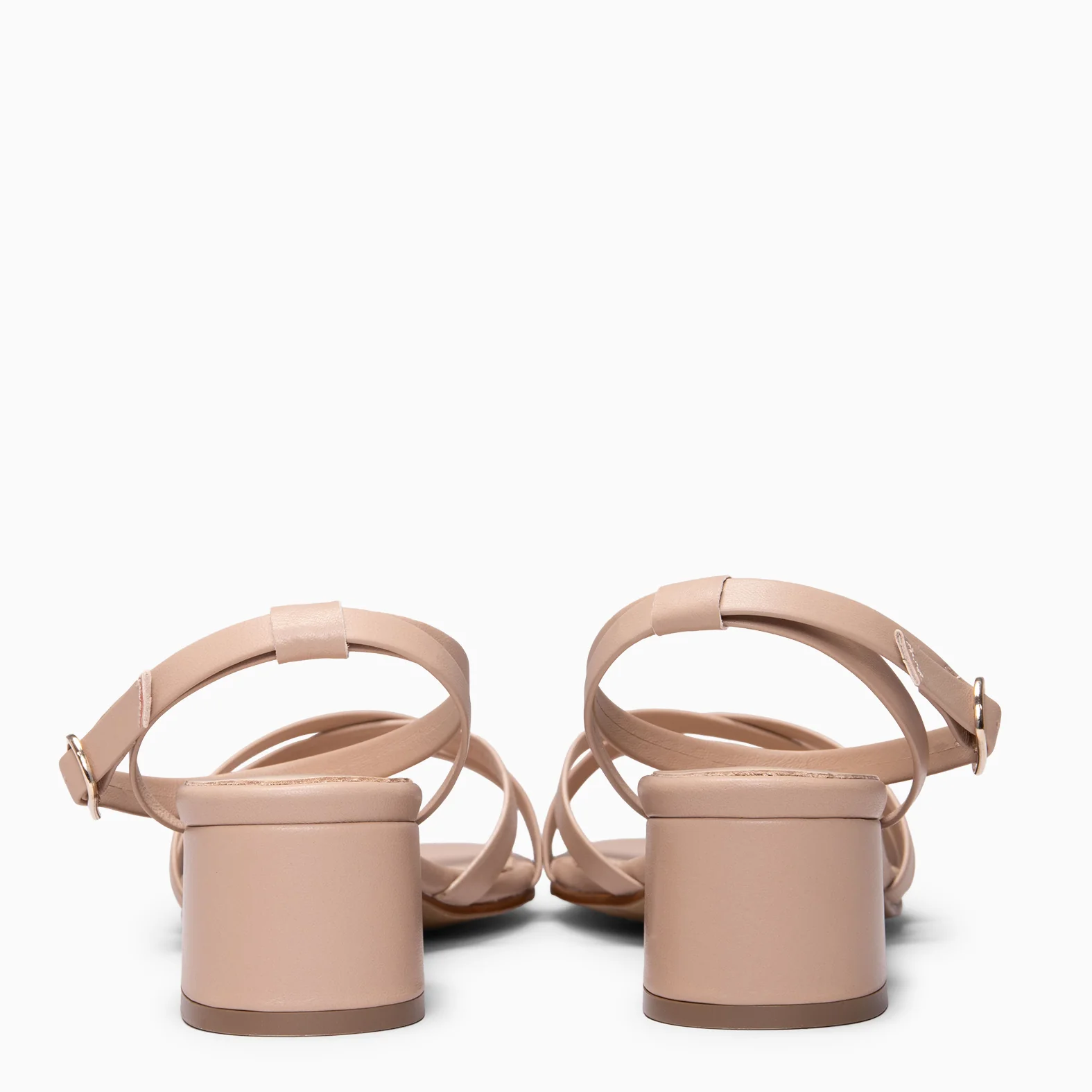 VIENA - Sandalias de tacón bajo ROSA CLARO - Image 5