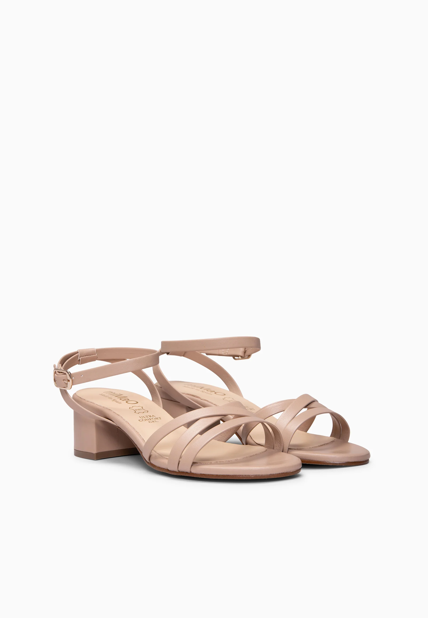 VIENA - Sandalias de tacón bajo ROSA CLARO - Image 7